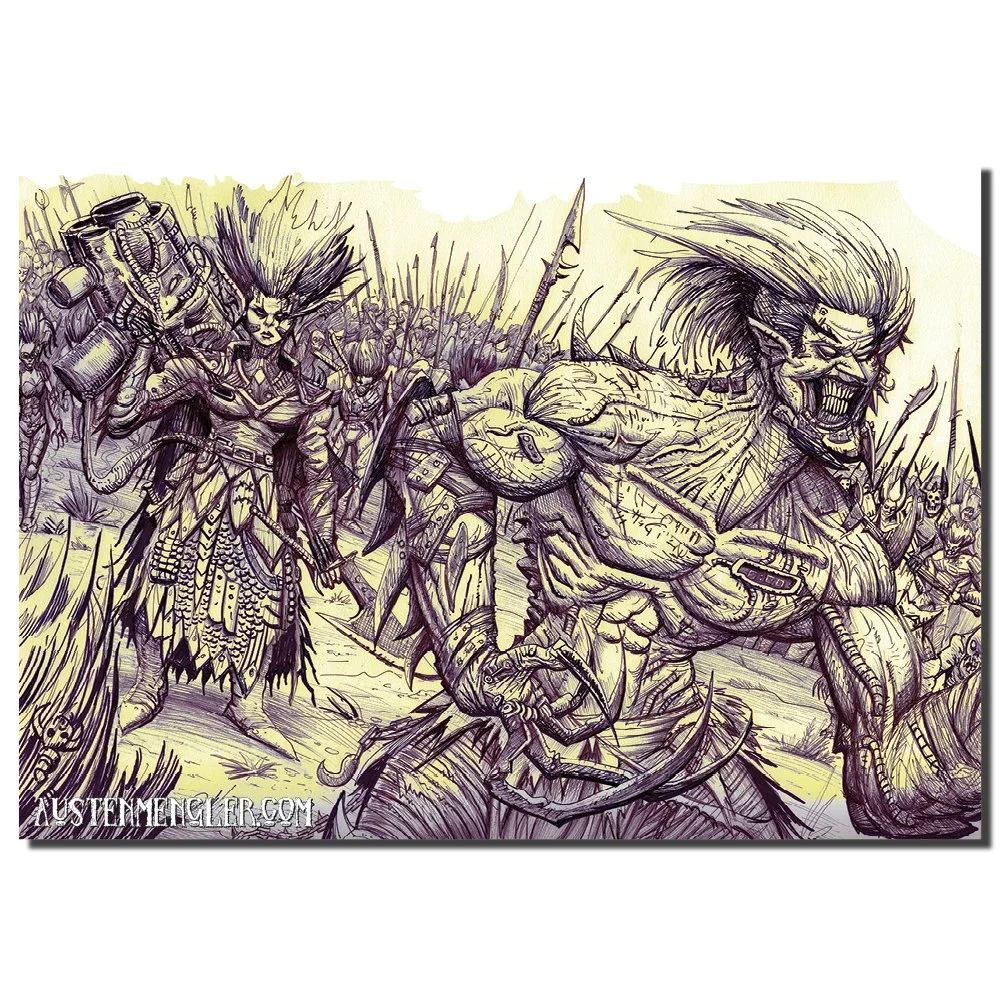 DARK ELF ARMY (2026) - Execution Series - Signed A3 Print