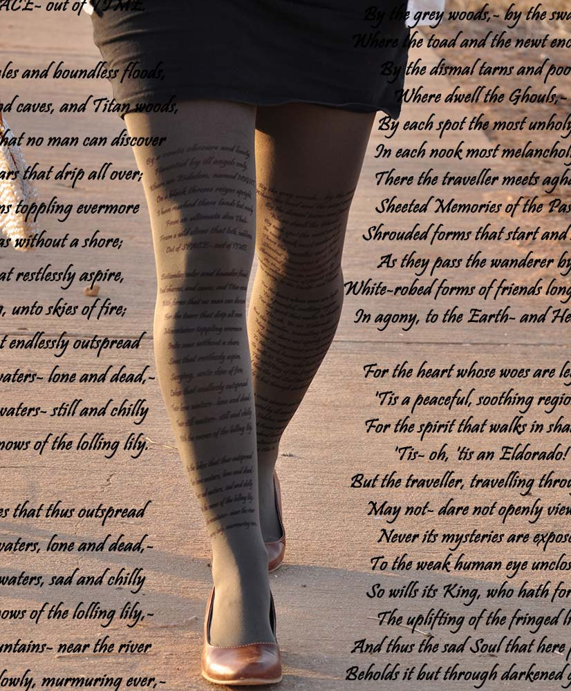 Stay Fashionable And Show Off Your Favorite Literary Quotes With These 6 Tights