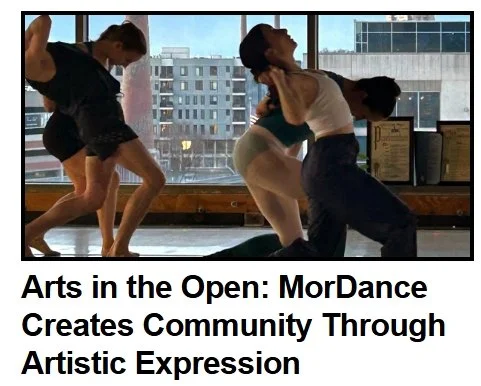  Image of ballet dancers in front of a window. 