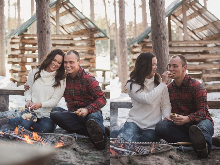 Brie + Tyler - Boho Campfire Outdoor Engagements