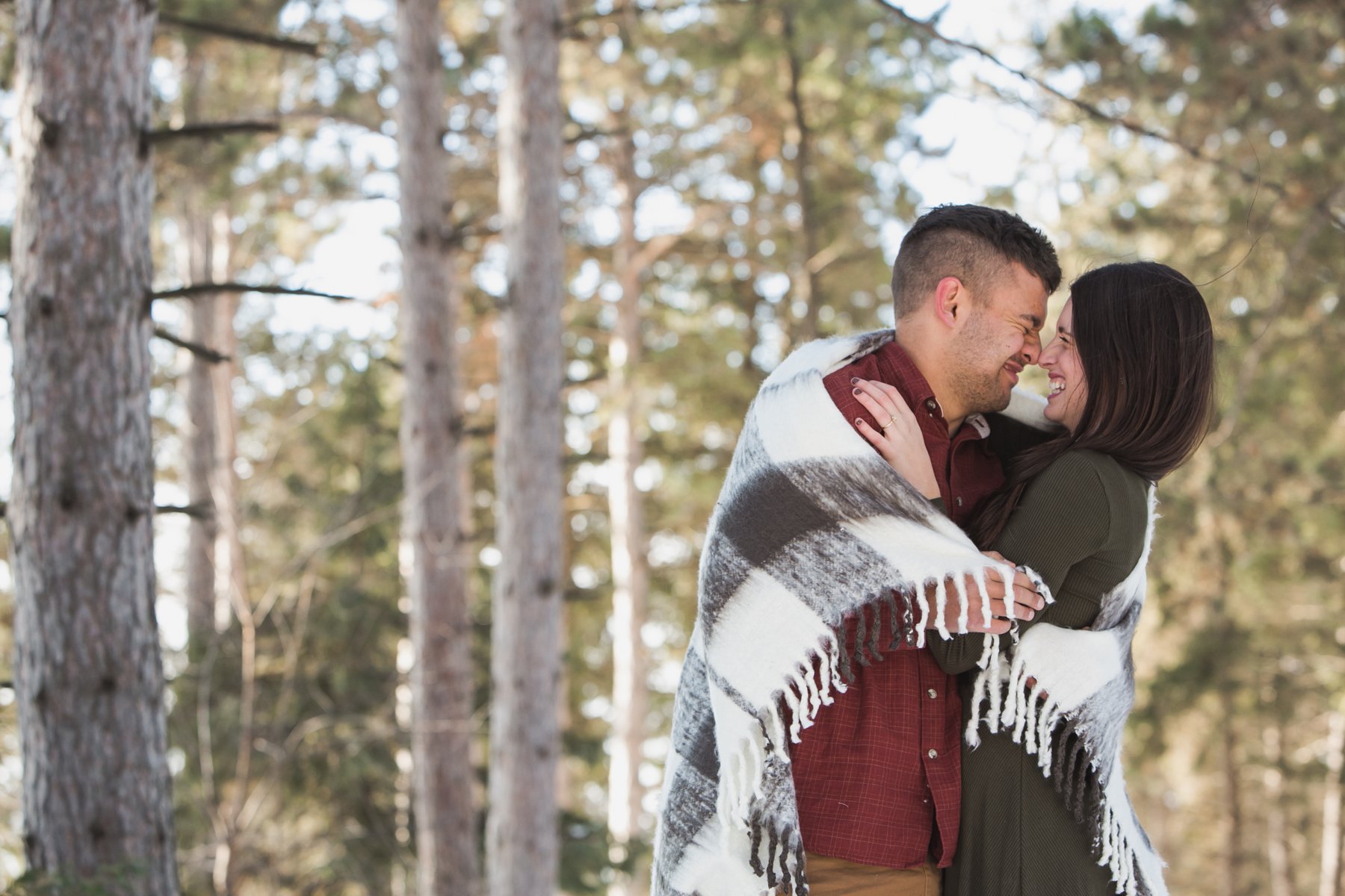 Emma + Kyler - Cozy Intimate Winter Engagements