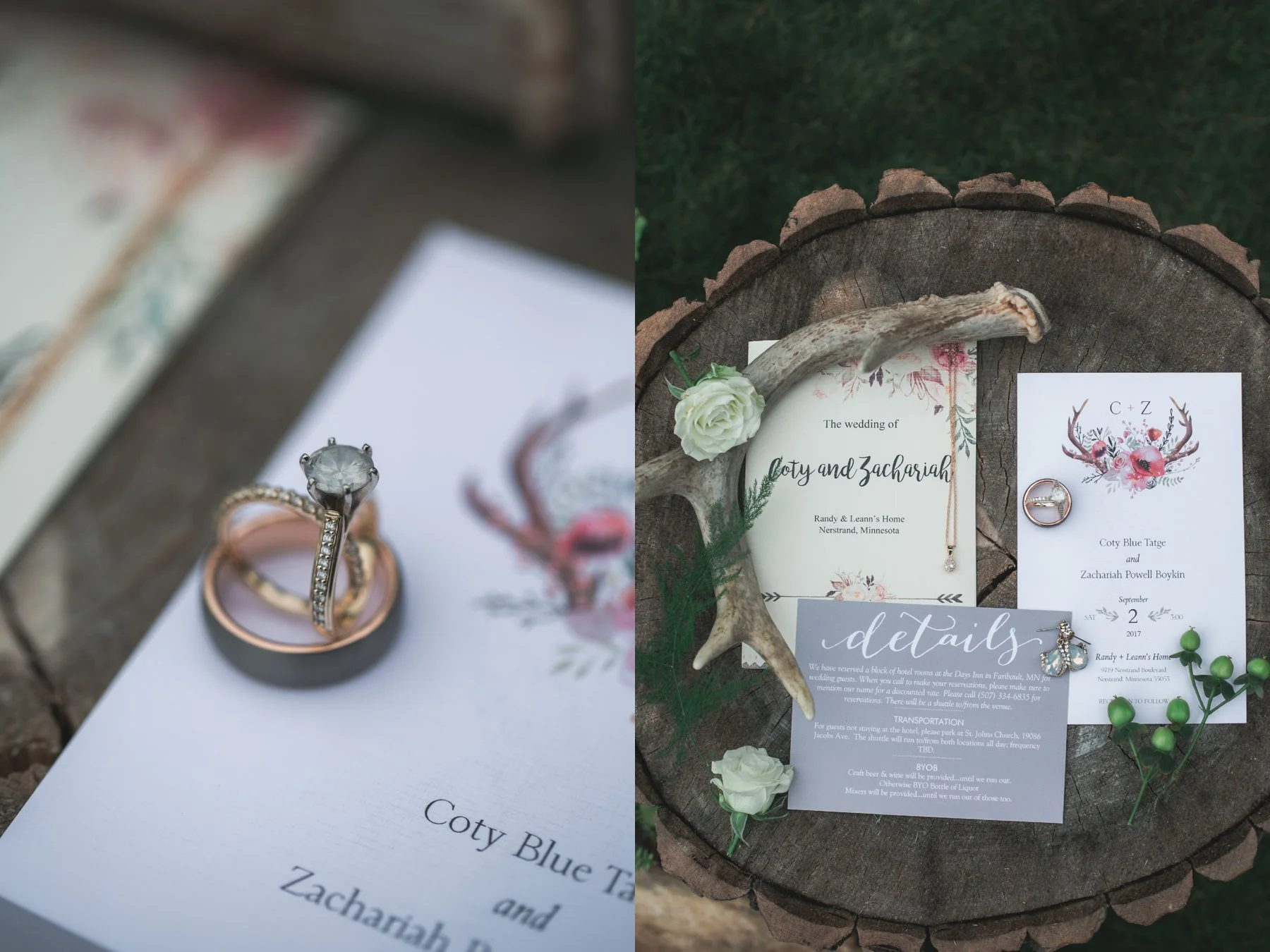 Coty + Zach - Outdoor Fairbault Romantic Summer Wedding