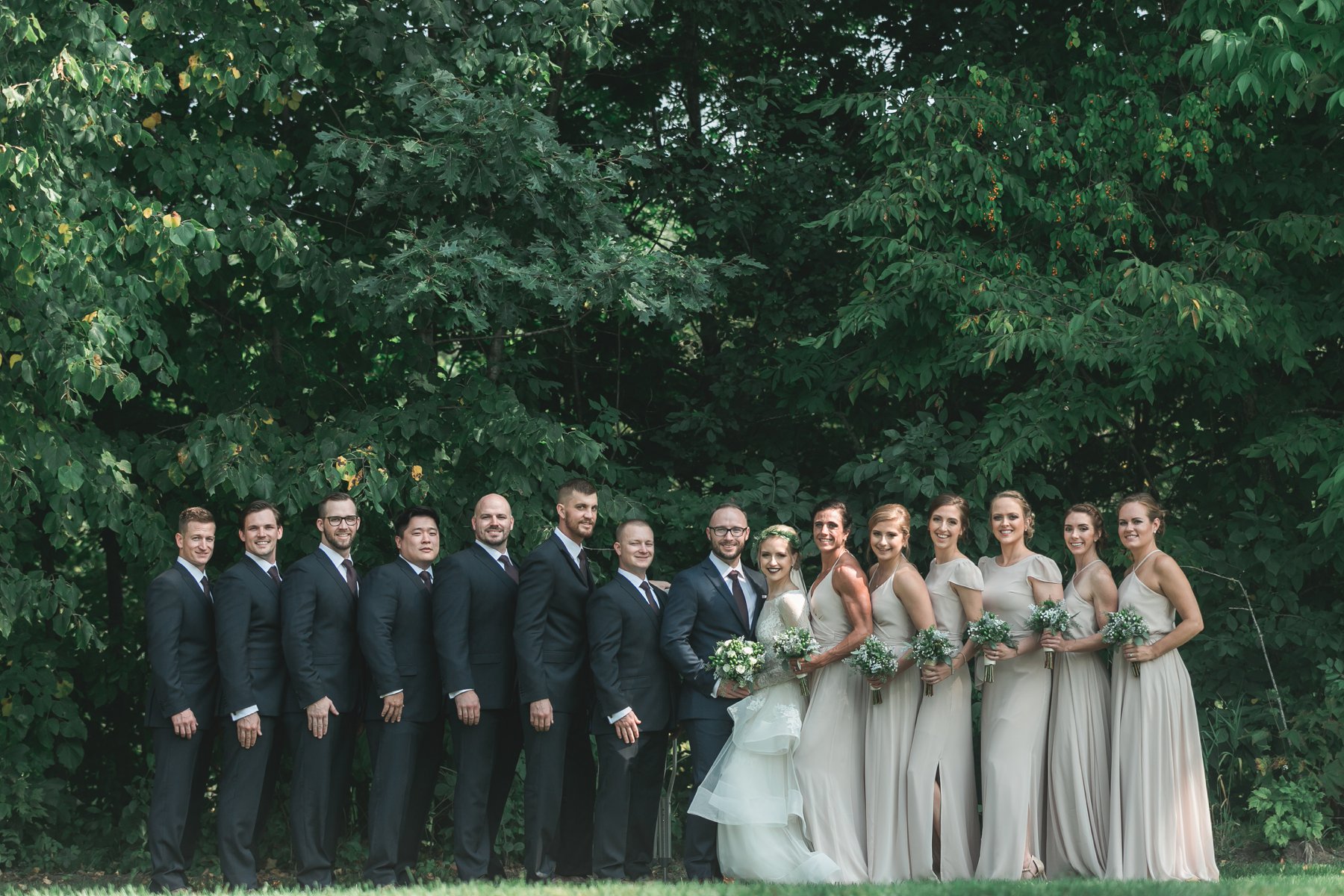 Coty + Zach - Outdoor Fairbault Romantic Summer Wedding