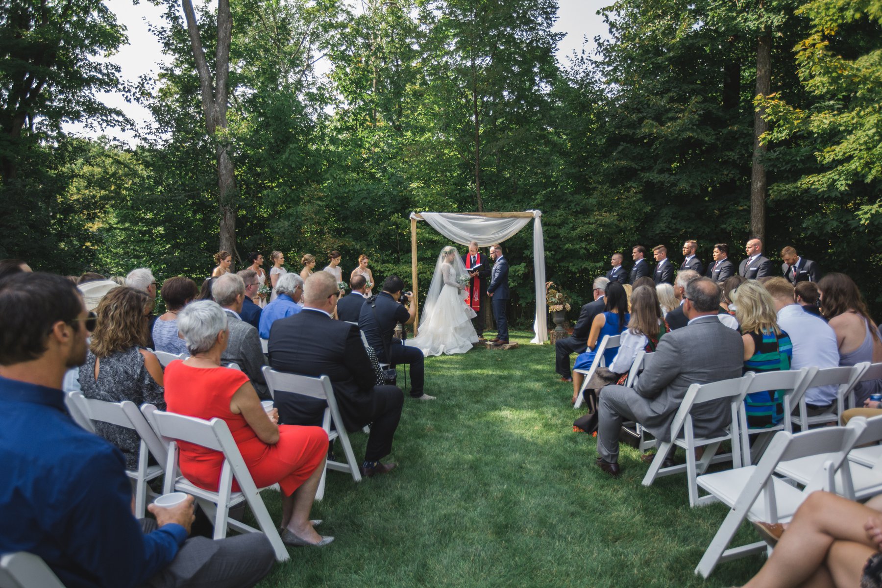 Coty + Zach - Outdoor Fairbault Romantic Summer Wedding