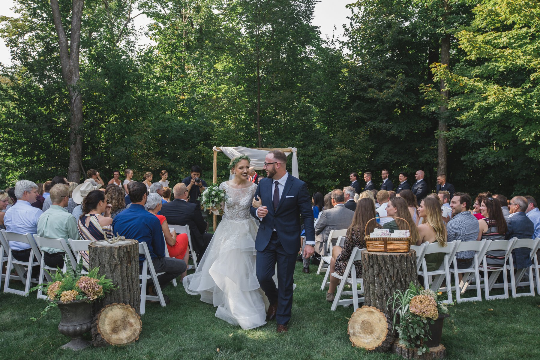 Coty + Zach - Outdoor Fairbault Romantic Summer Wedding
