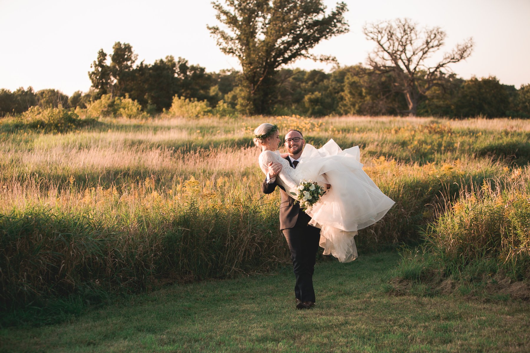 Coty + Zach - Outdoor Fairbault Romantic Summer Wedding