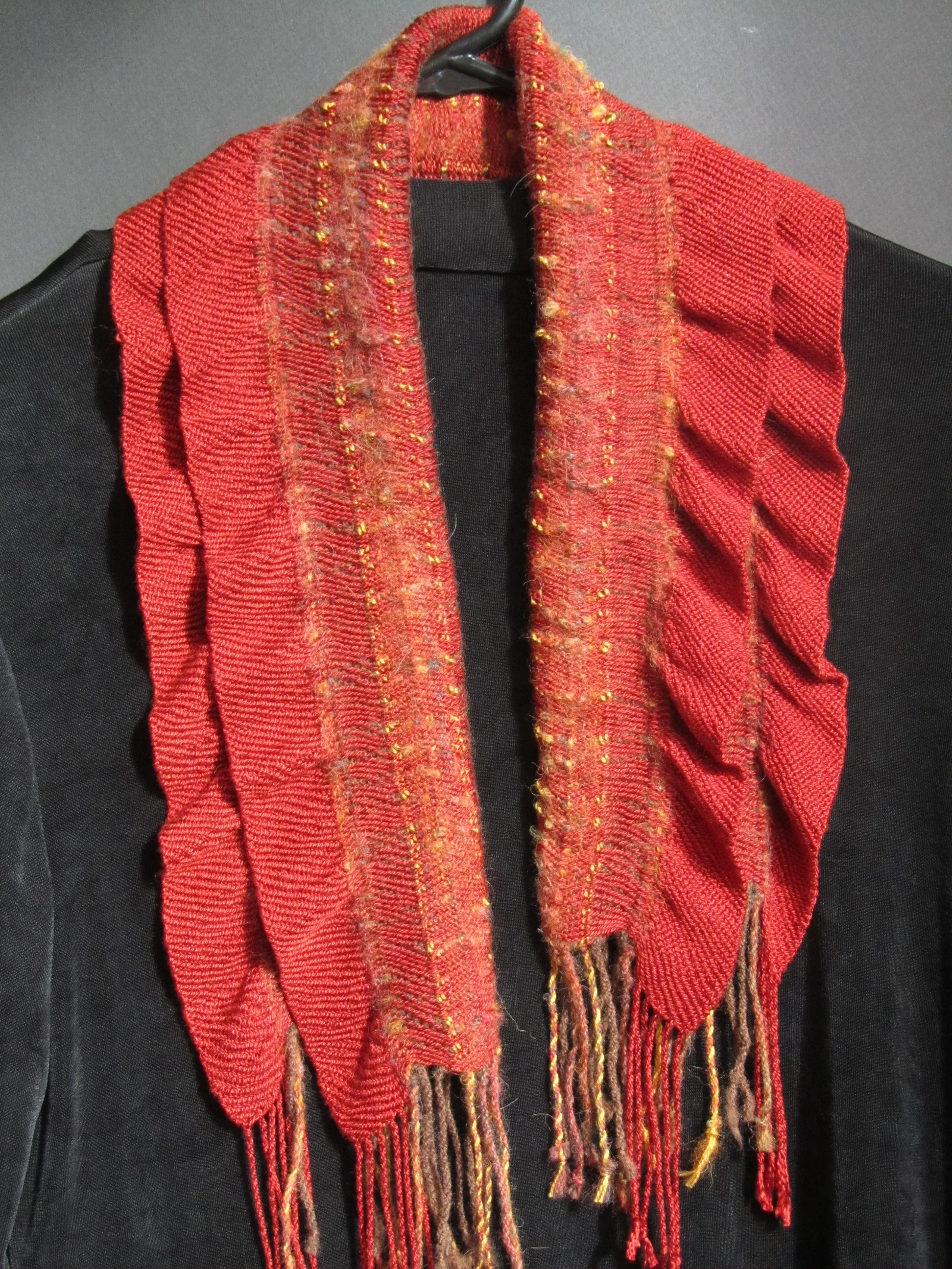 Differential Shrinage tencel, wool, cashmere 40" x 8"