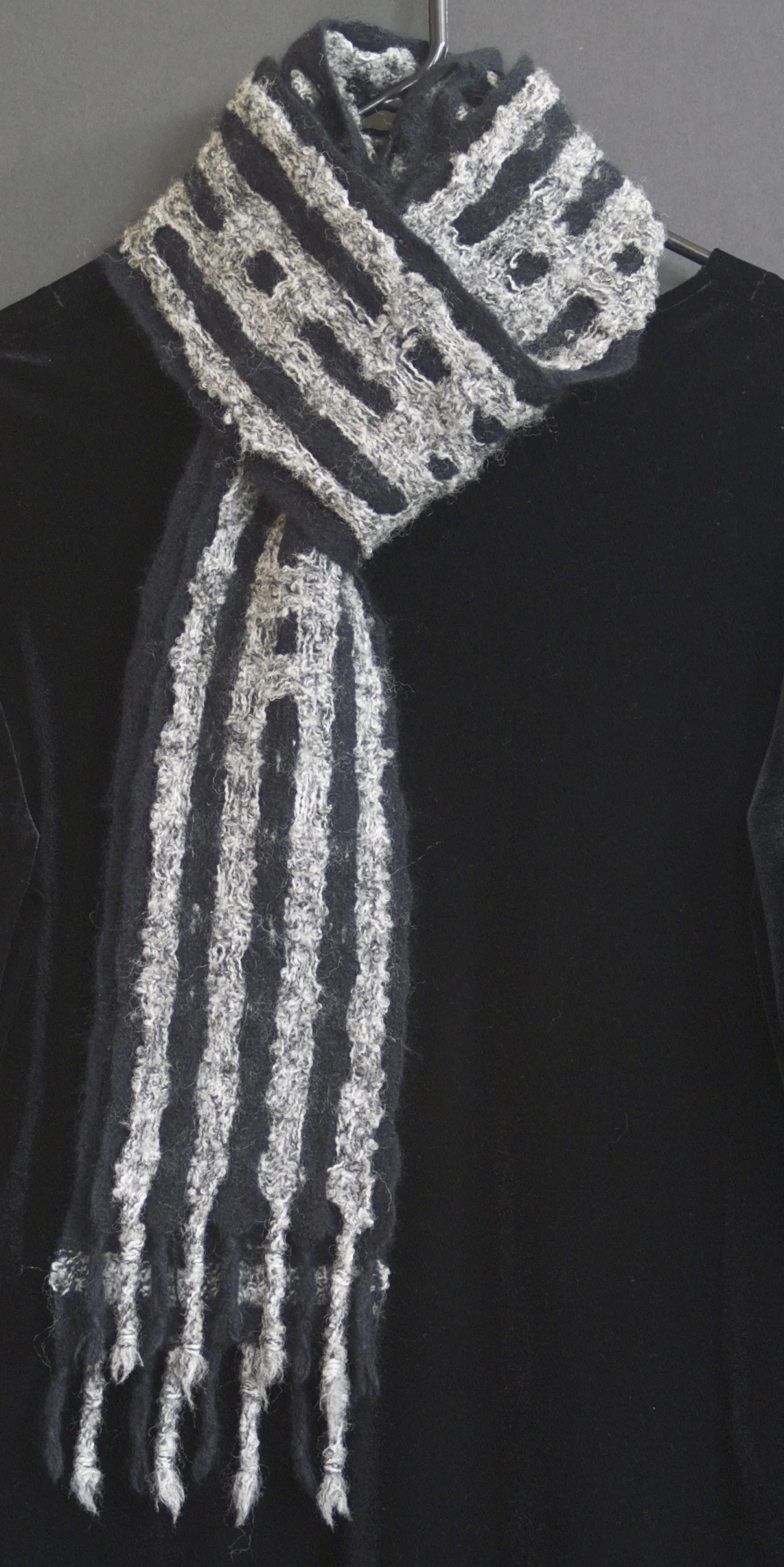 Deflected Doubleweave wool, mohair 80" x 4.75"