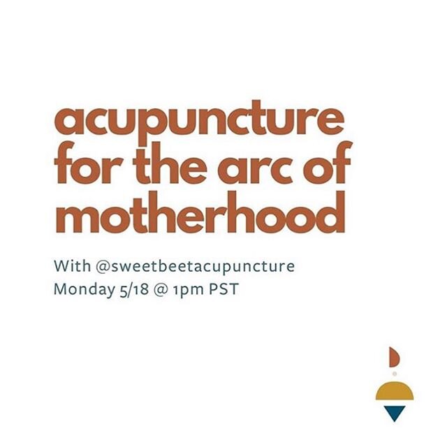 Join @doulaworks and I at 1pm PST tomorrow when we&rsquo;ll be chatting about everything from fertility to pregnancy to postpartum - and how acupuncture/Chinese medicine can support you from start to finish 🤰☯️🤱
.
RSVP now via the link in @doulawor