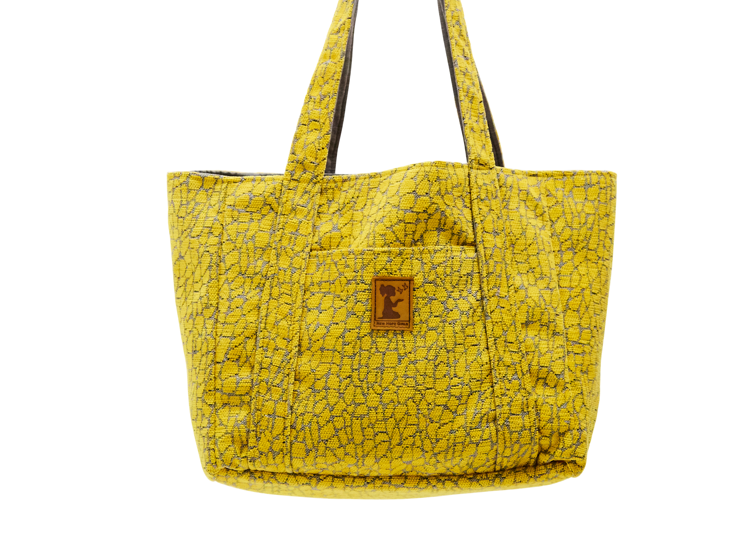 yellow croc bag