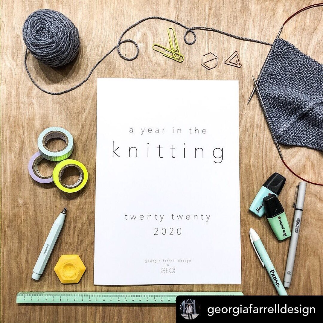 Something new we&rsquo;ve been working on 
Posted @withrepost &bull; @georgiafarrelldesign Something I&rsquo;ve been working on; &lsquo;a year in the knitting&rsquo; 
I like keeping track of all my projects and thought it would be fun to track my kni