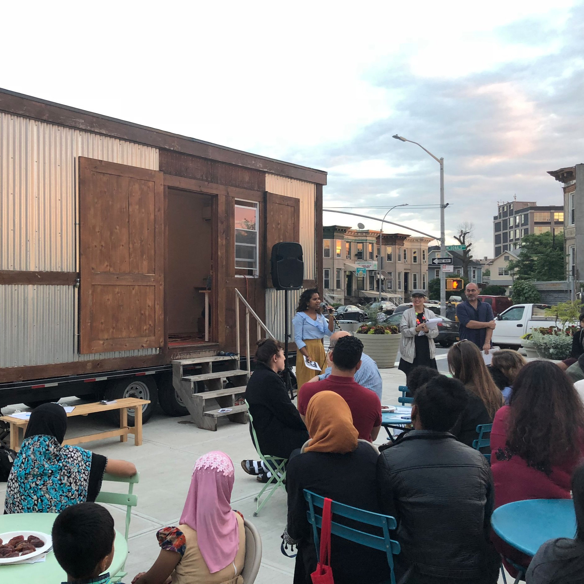 Hasiba Haq speaks at Kensington's Community Iftar