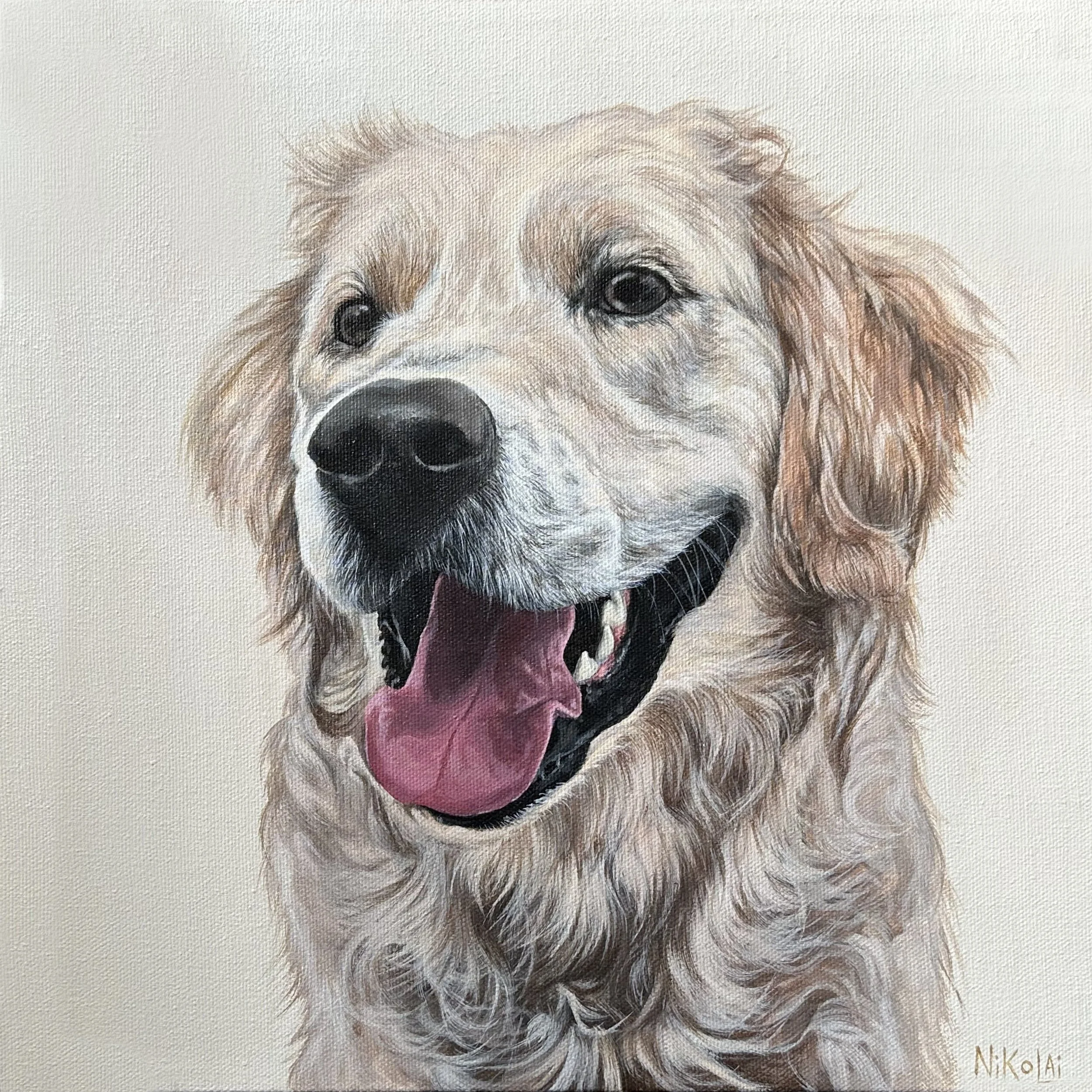  BRODY | Acrylic on gallery style canvas, 12 x 12 