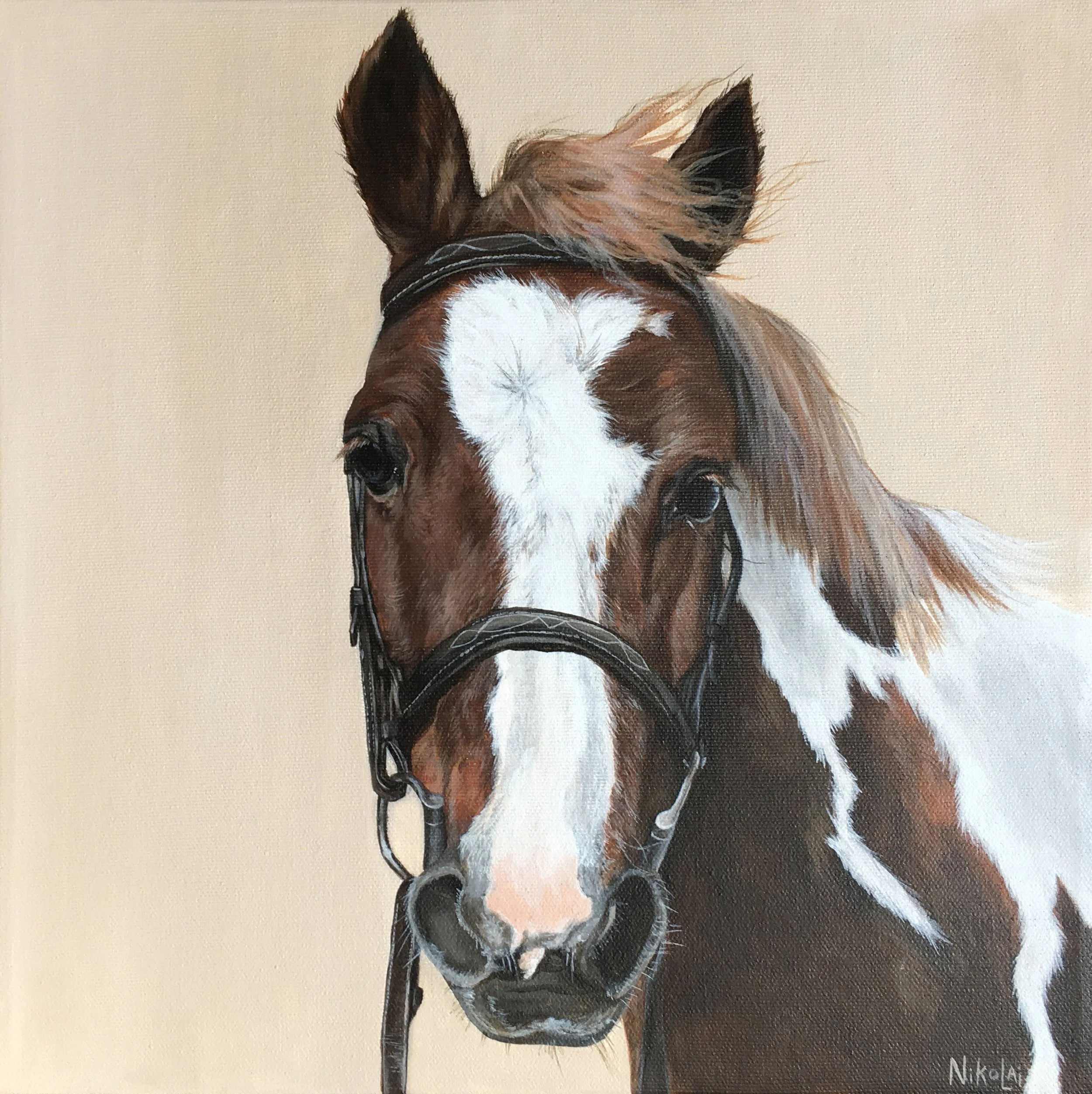  FANCY NANCY | Acrylic on gallery style canvas, 12 x 12 