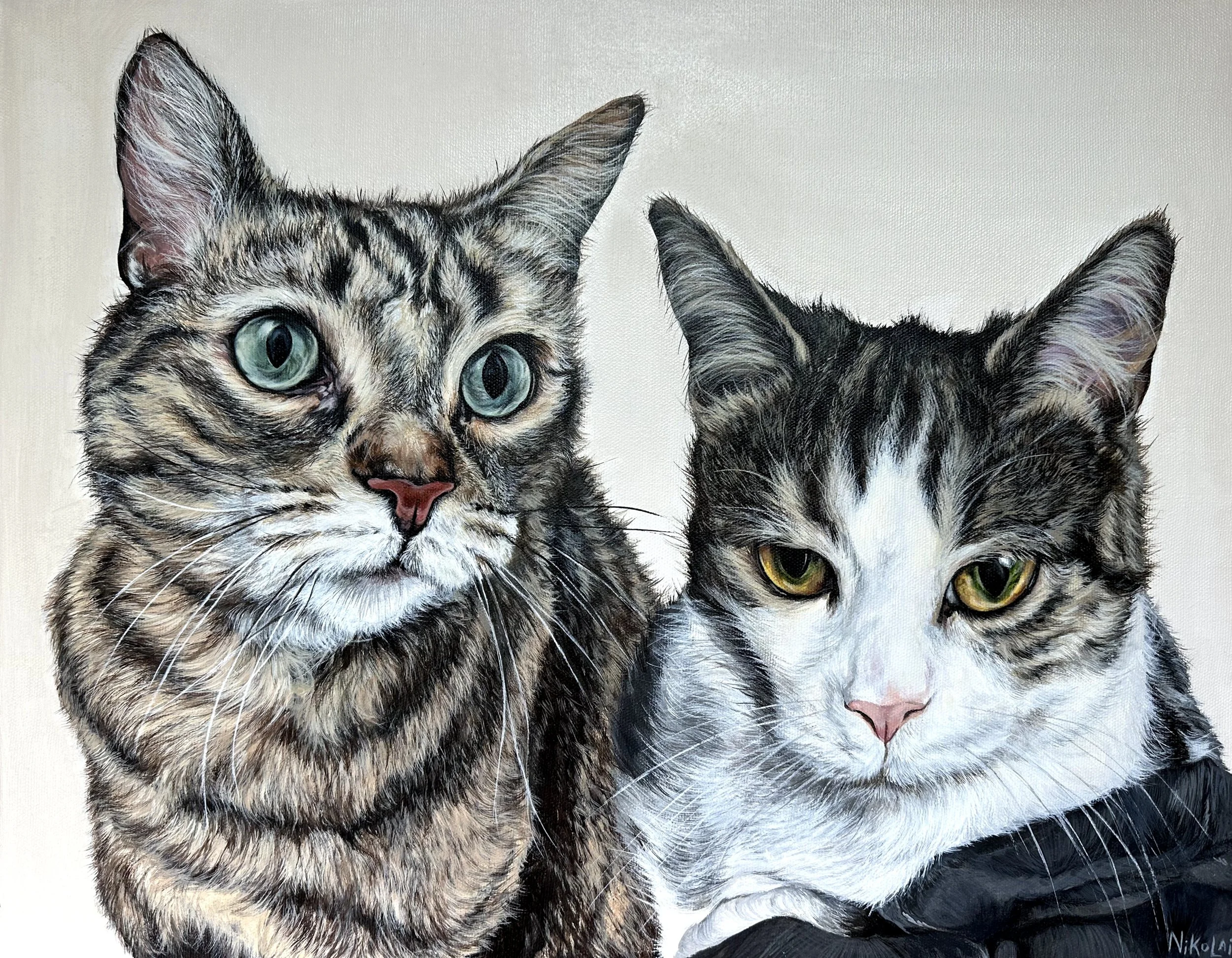 DRAK + YUKI | Acrylic on gallery style canvas, 14 x 18 