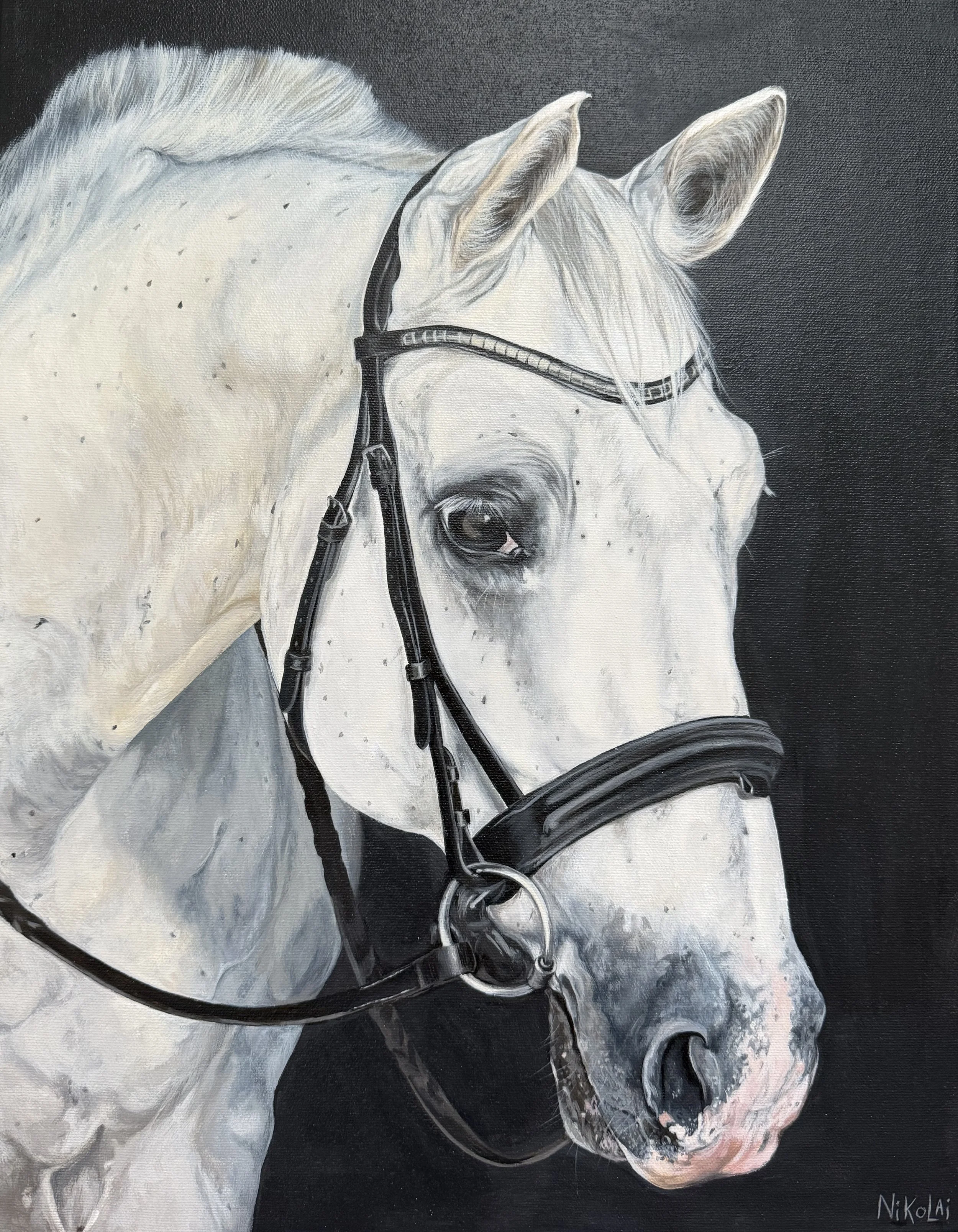  STRIKER |  Acrylic on gallery style canvas, 14 x 18  