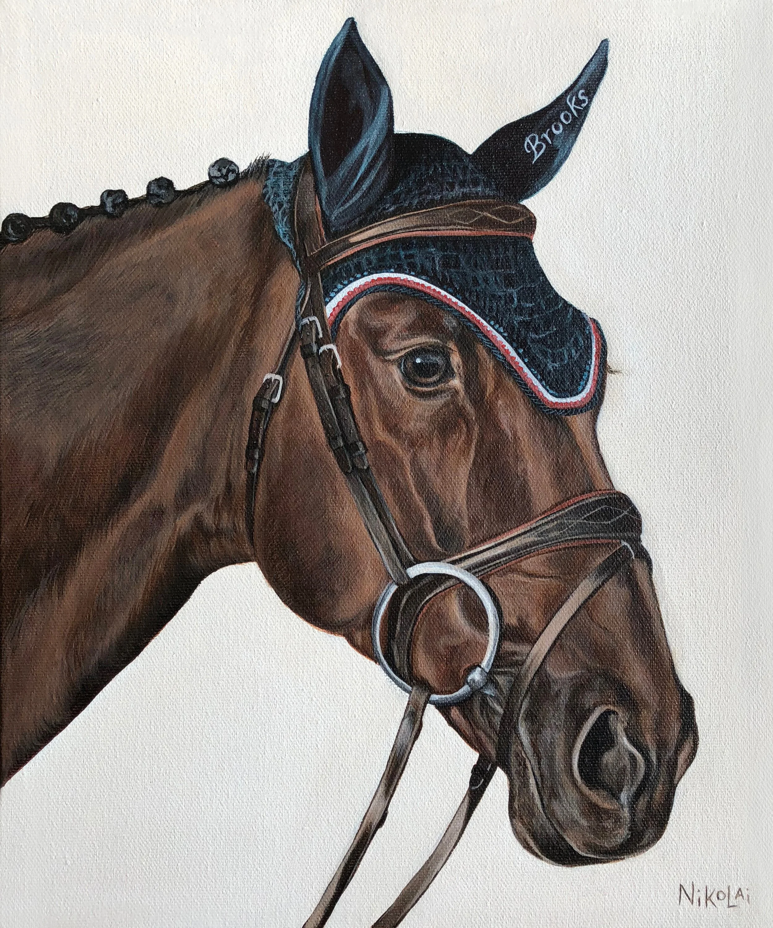  FERNET VM | Acrylic on gallery style canvas, 10 x 12 