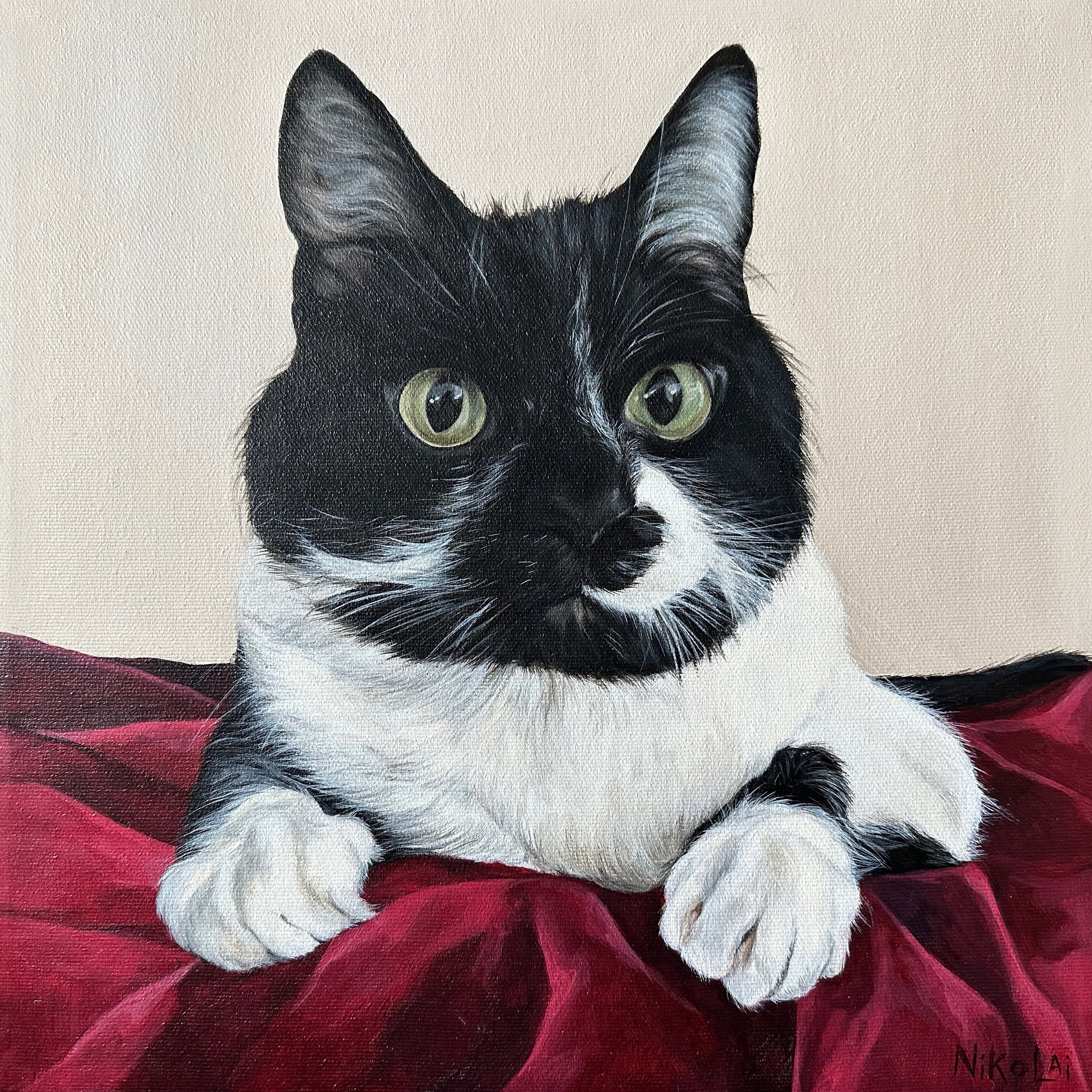  DOMINO | Acrylic on gallery style canvas, 12 x 12 