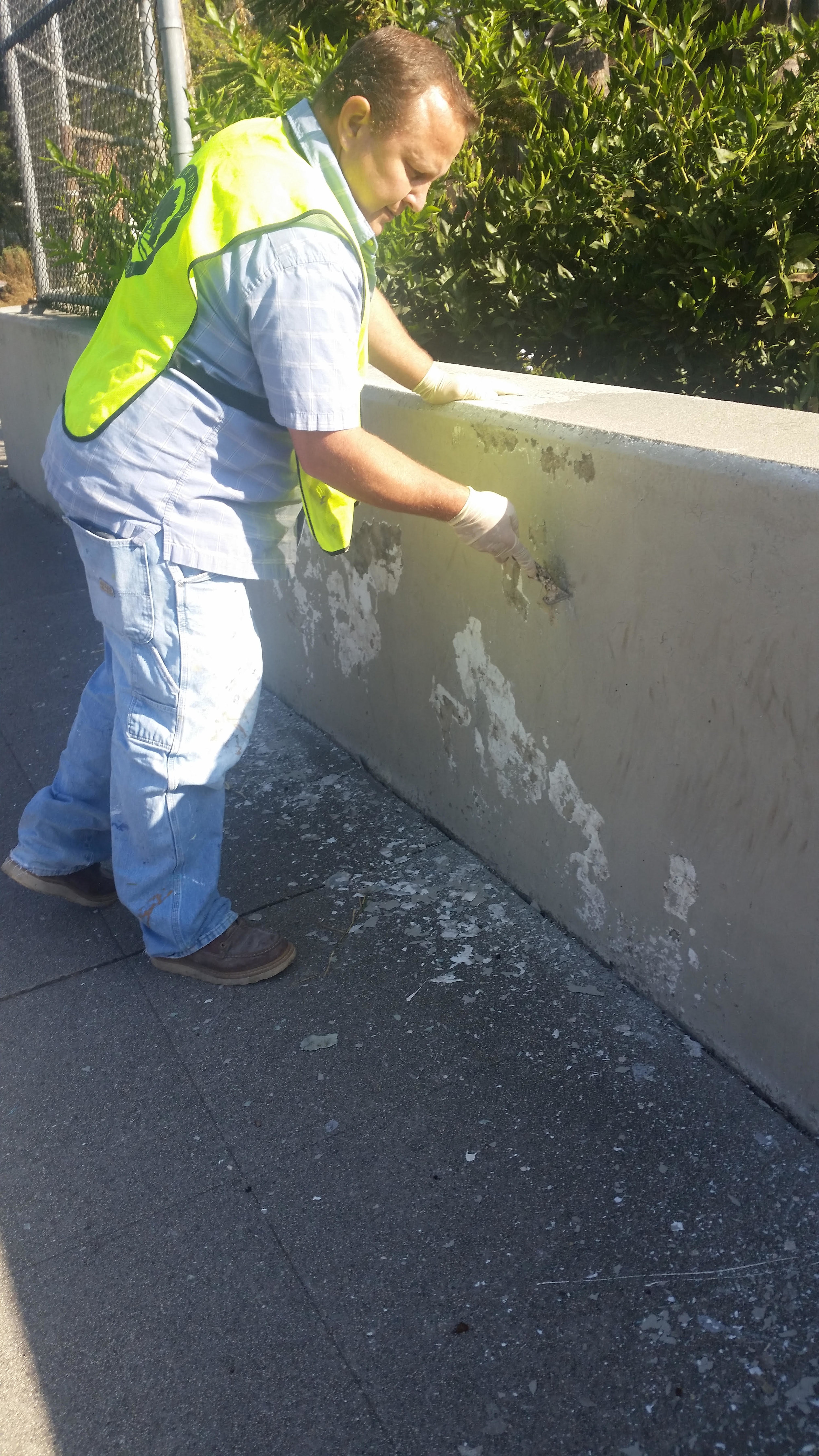Painting the overpass