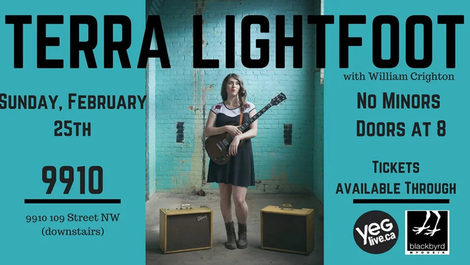 JCL Productions presents Terra Lightfoot, w/ William Crighton