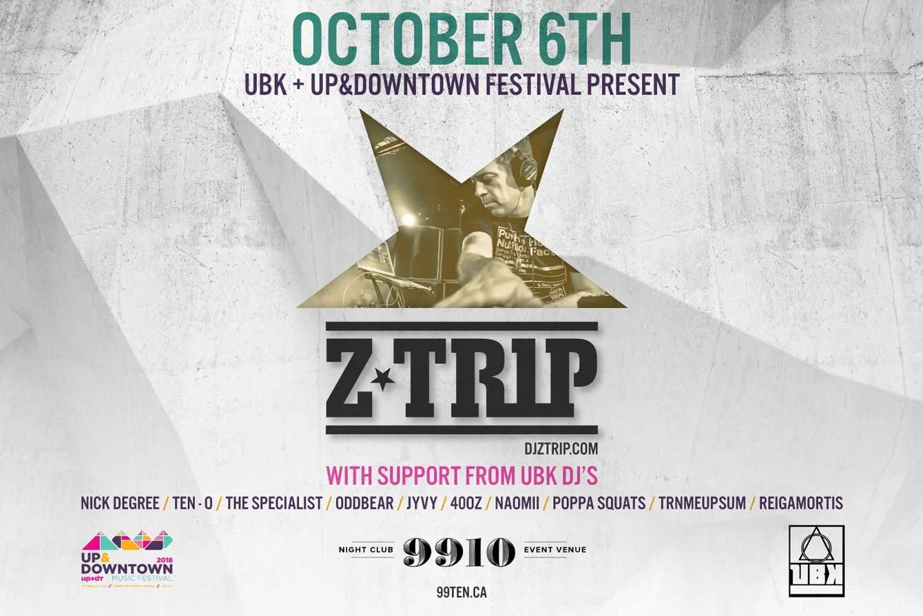 UBK & UP+DT Festival present Z-Trip