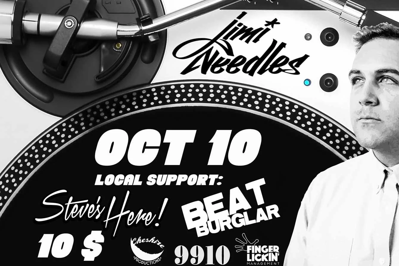 Jimi Needles (UK) w/ Beat Burglar and Steve's Here