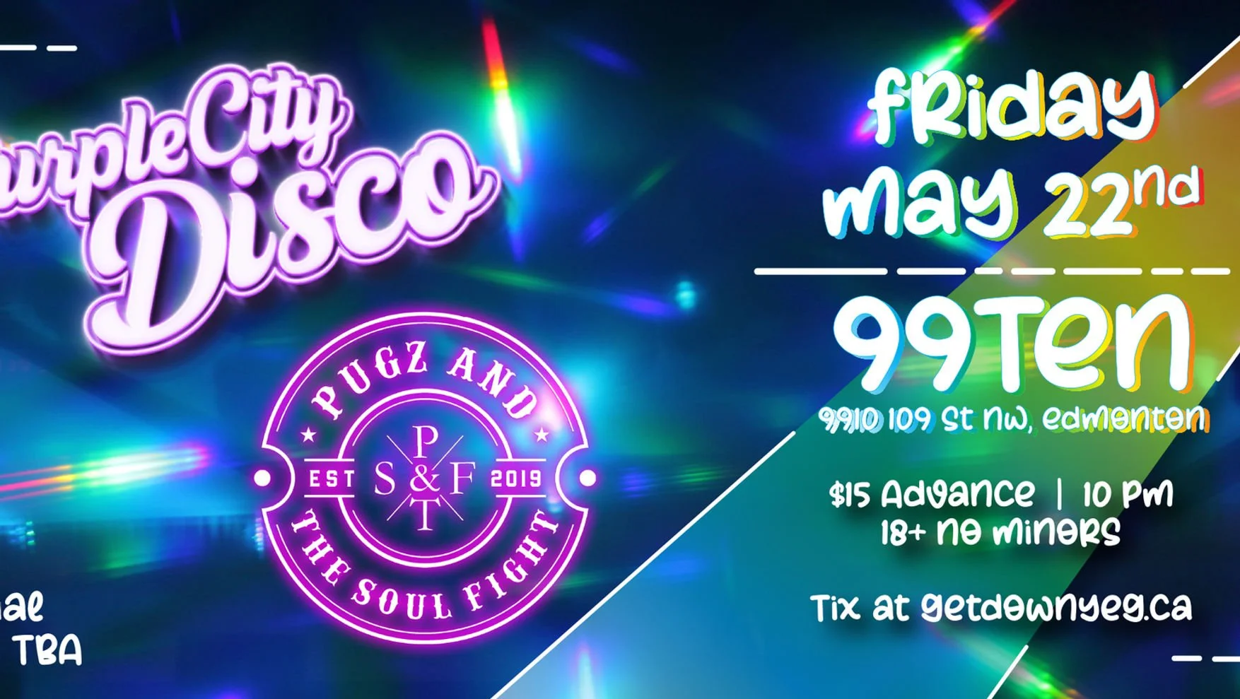 Purple City Disco w/ Pugz &amp; The Soul Fight and special guests