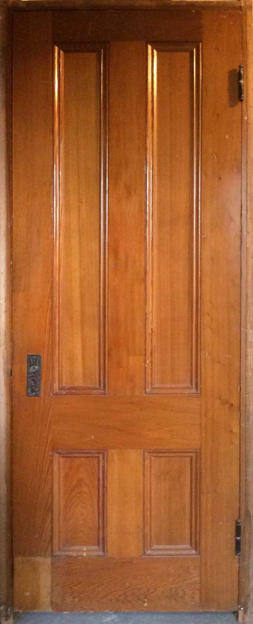 Natural Varnished 4-Panel Door