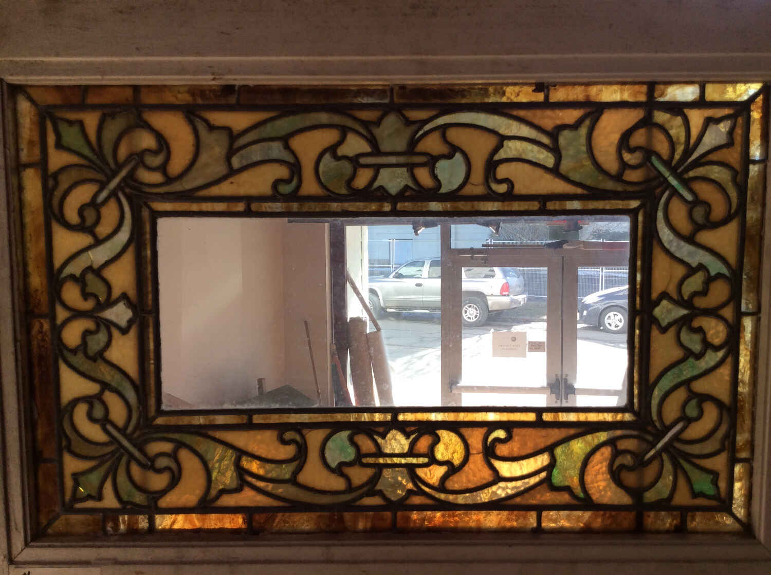 SOLD Victorian Stained Glass Window