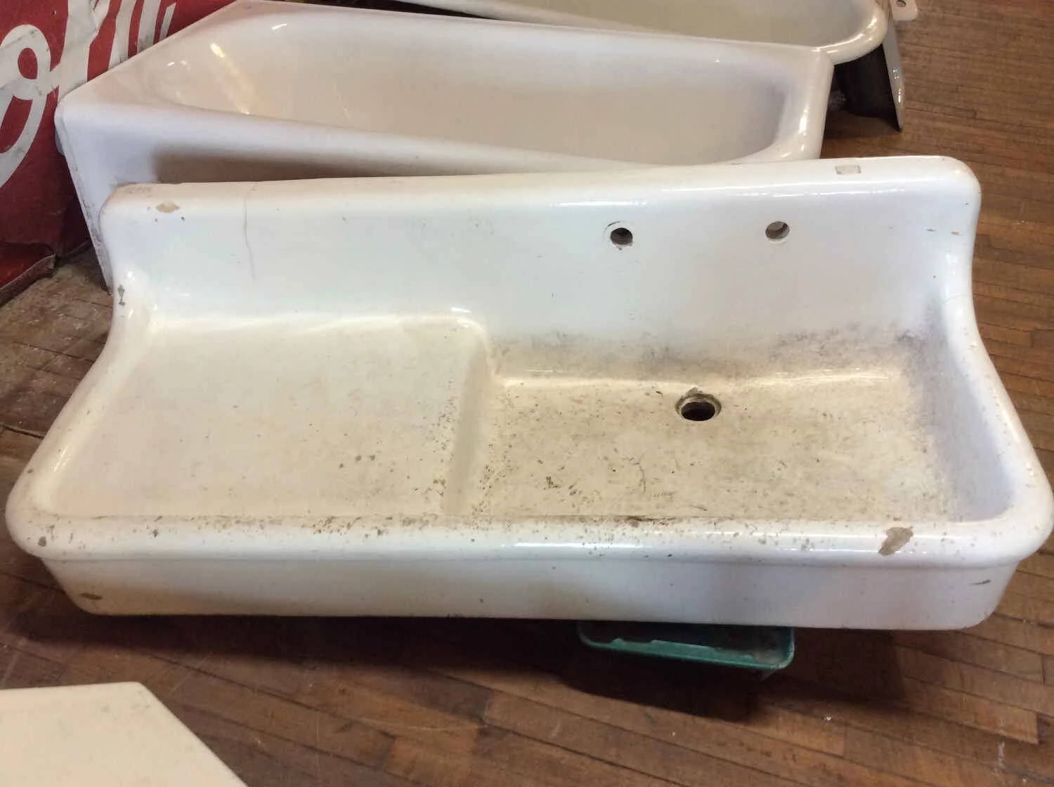 J.L. Mott Heavy Pottery Kitchen or Pantry Sink