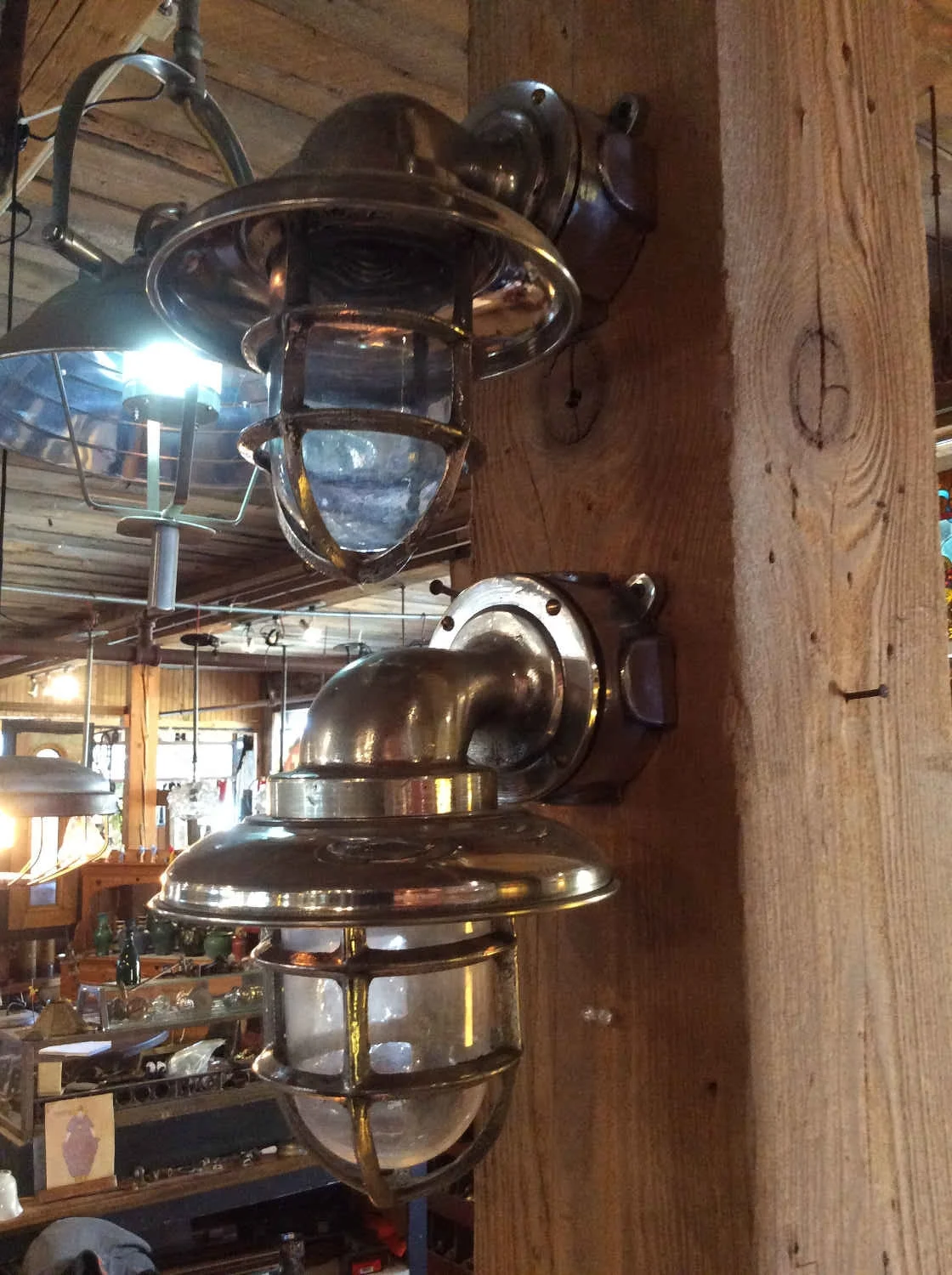 Copper and Brass Ships Lights
