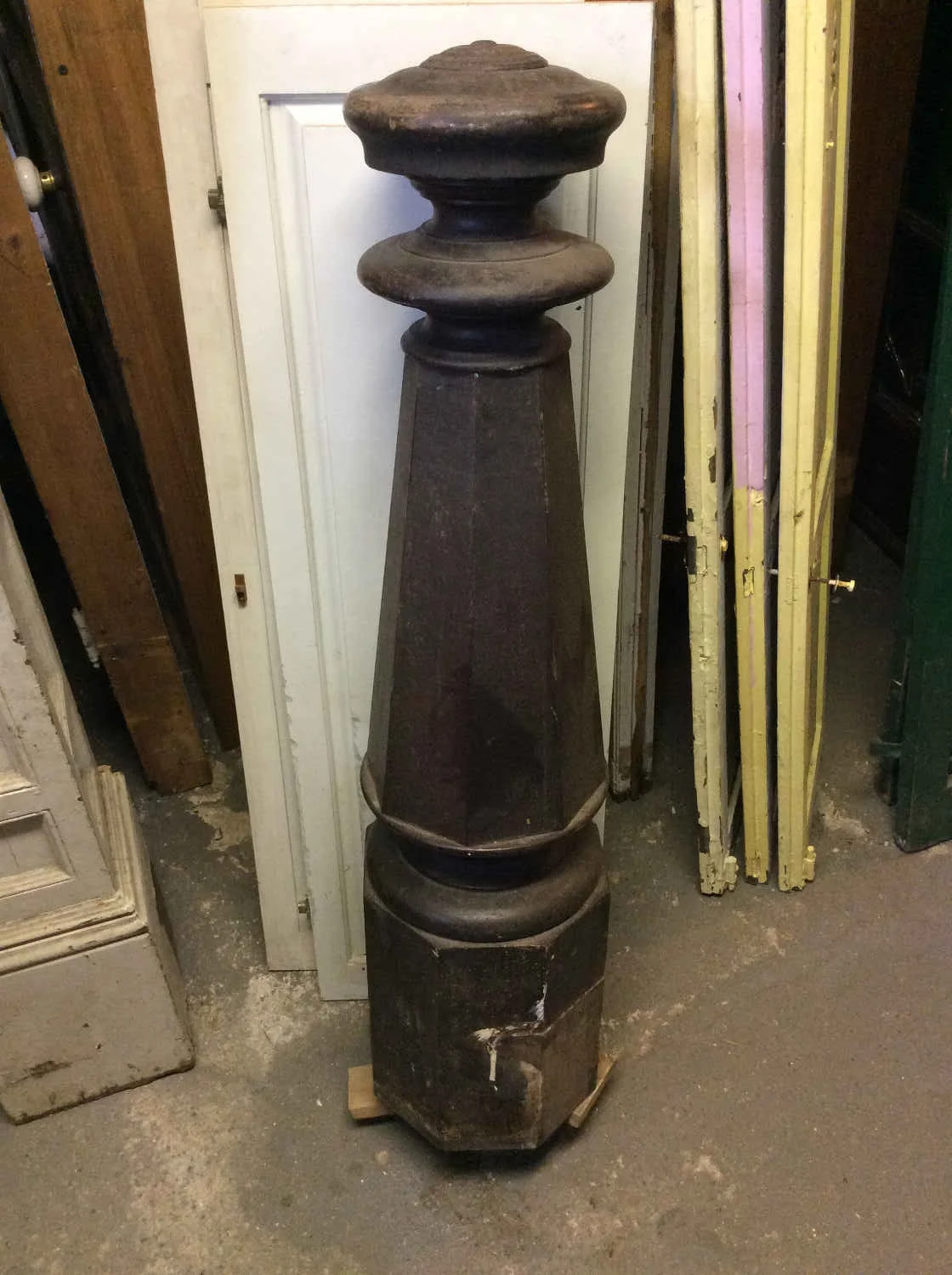 Victorian Walnut Newell Post