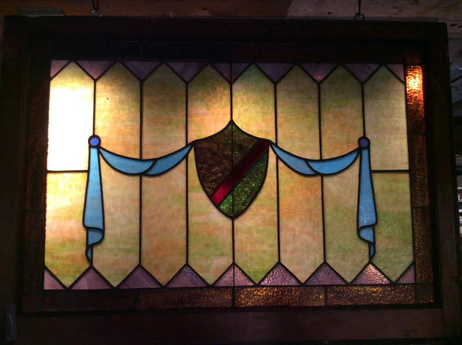 SOLD Victorian Stained Glass Window