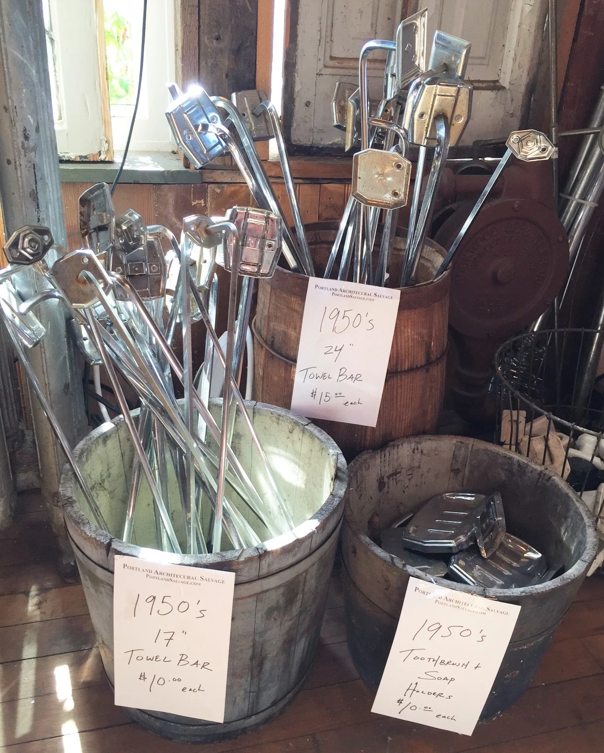 1950's Towel Bars and Soap Holders!