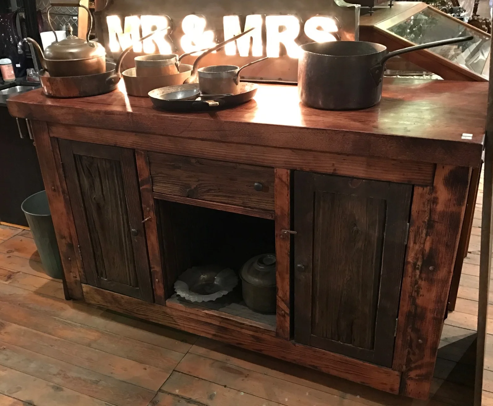 SOLD! Handcrafted Reclaimed Wood Cabinet