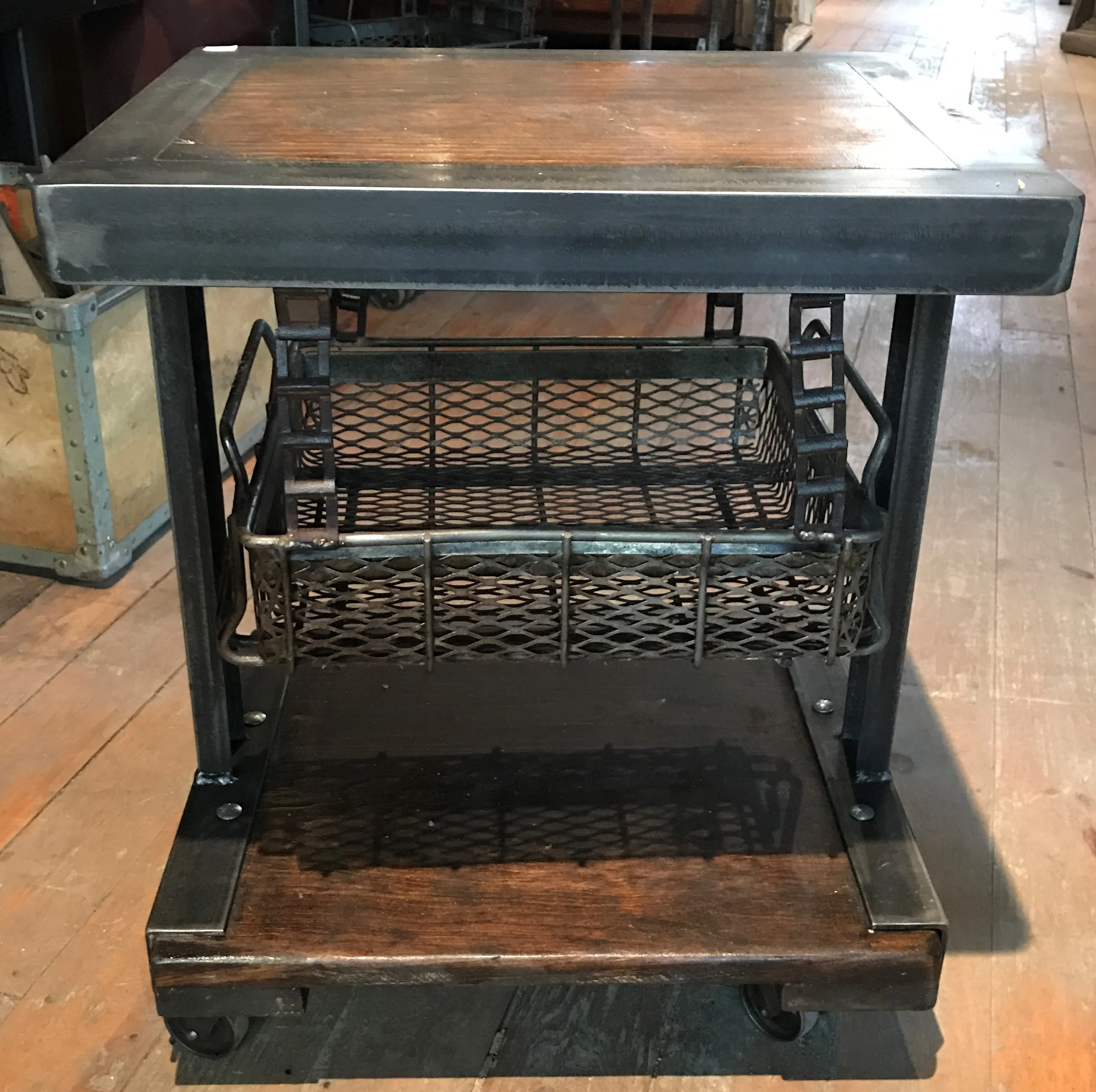 SOLD! Jason Wein \ Cleveland Art Basket Side Tables