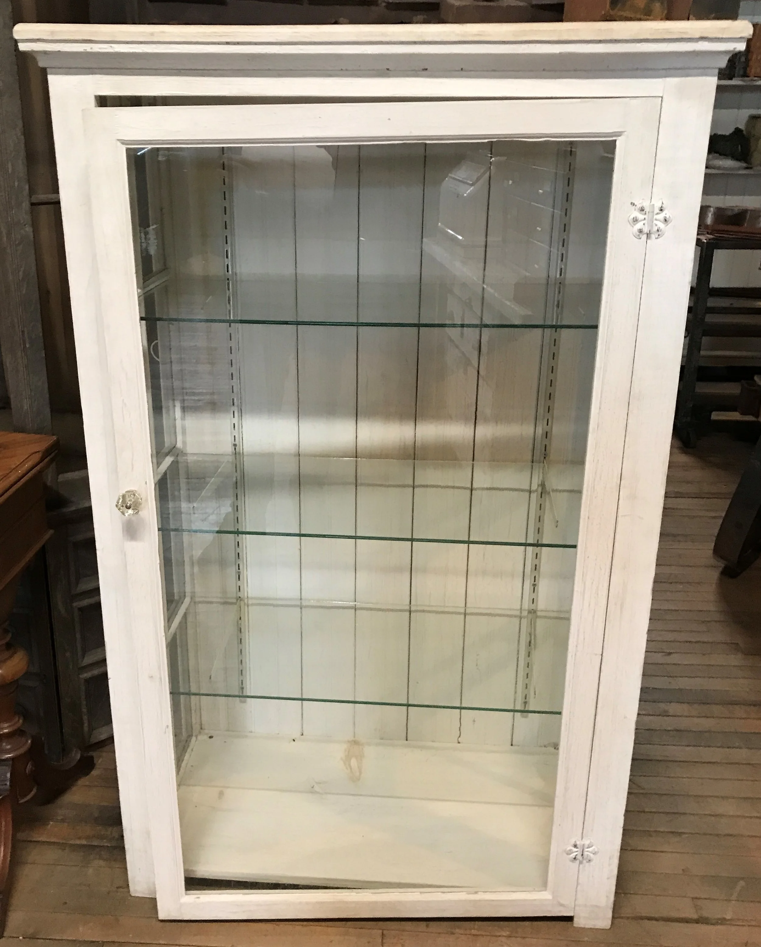 Pine Painted Display Cabinet