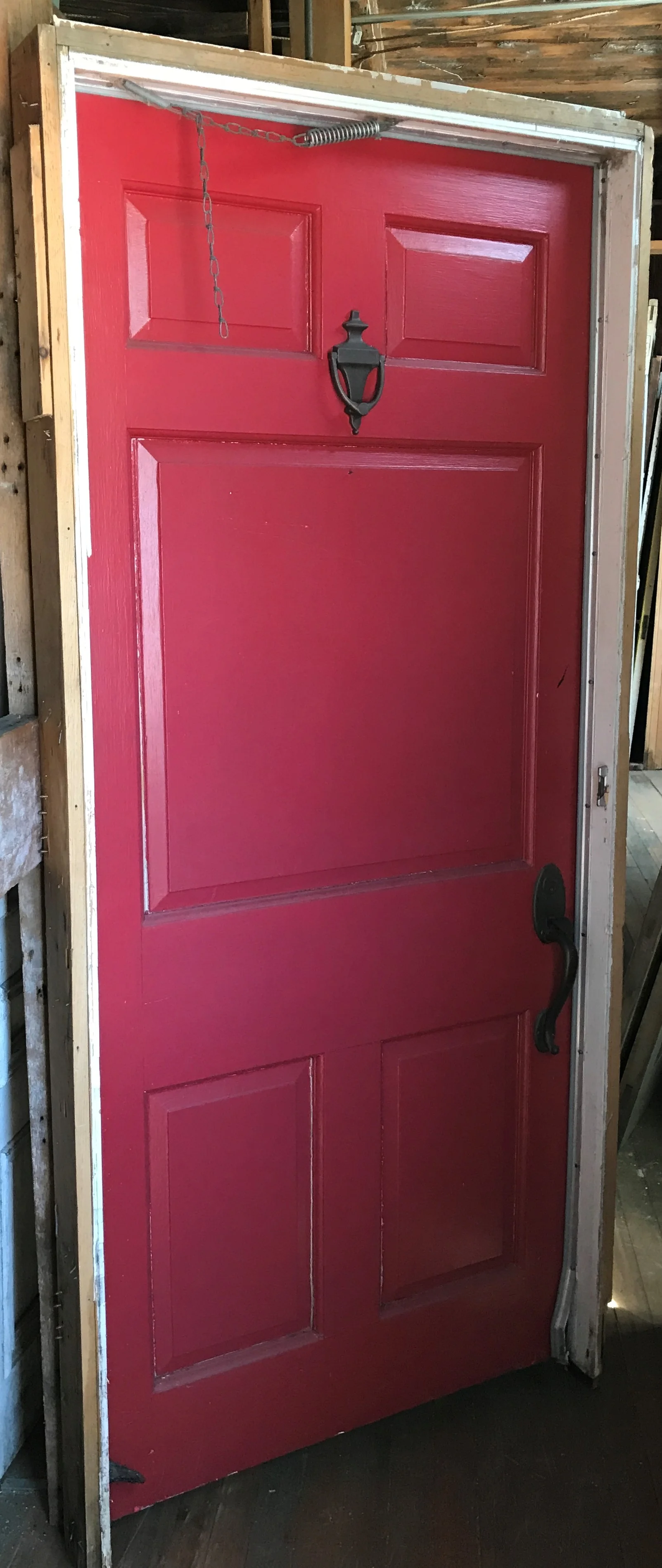 Colonial Style Paneled Entry Door in Jamb