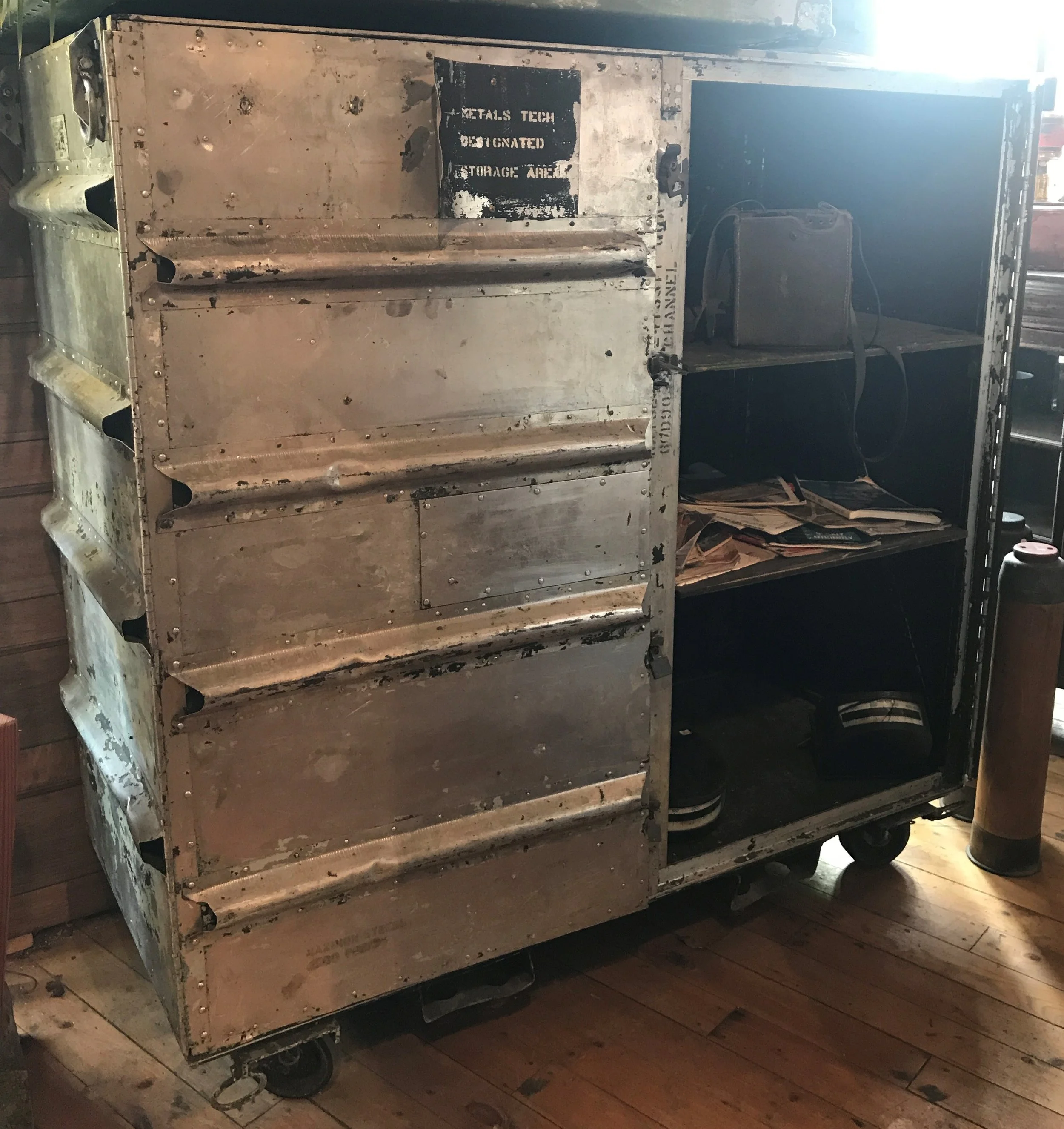 Aluminum Air Force Storage cabinet