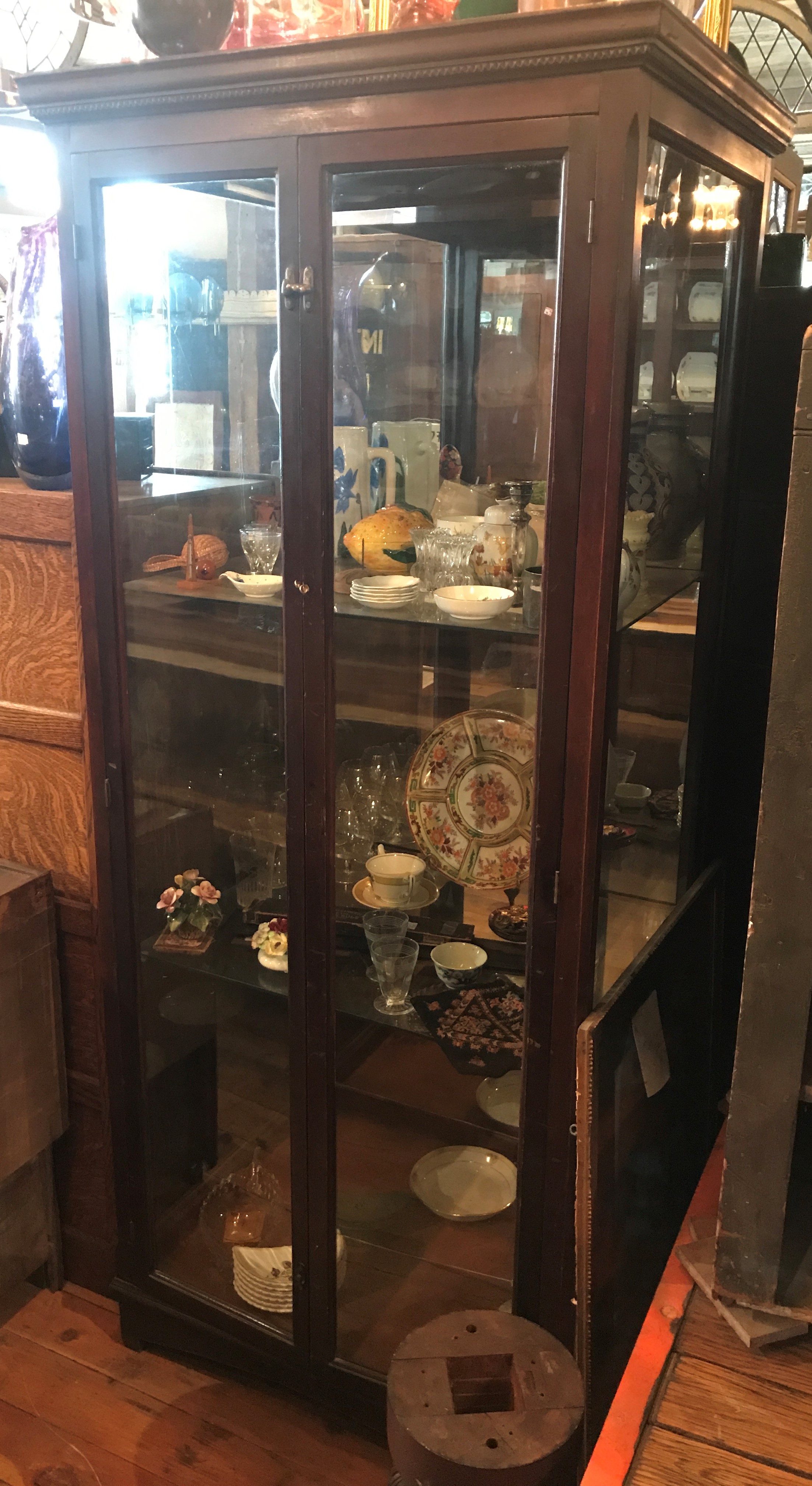Antique Museum Display Case