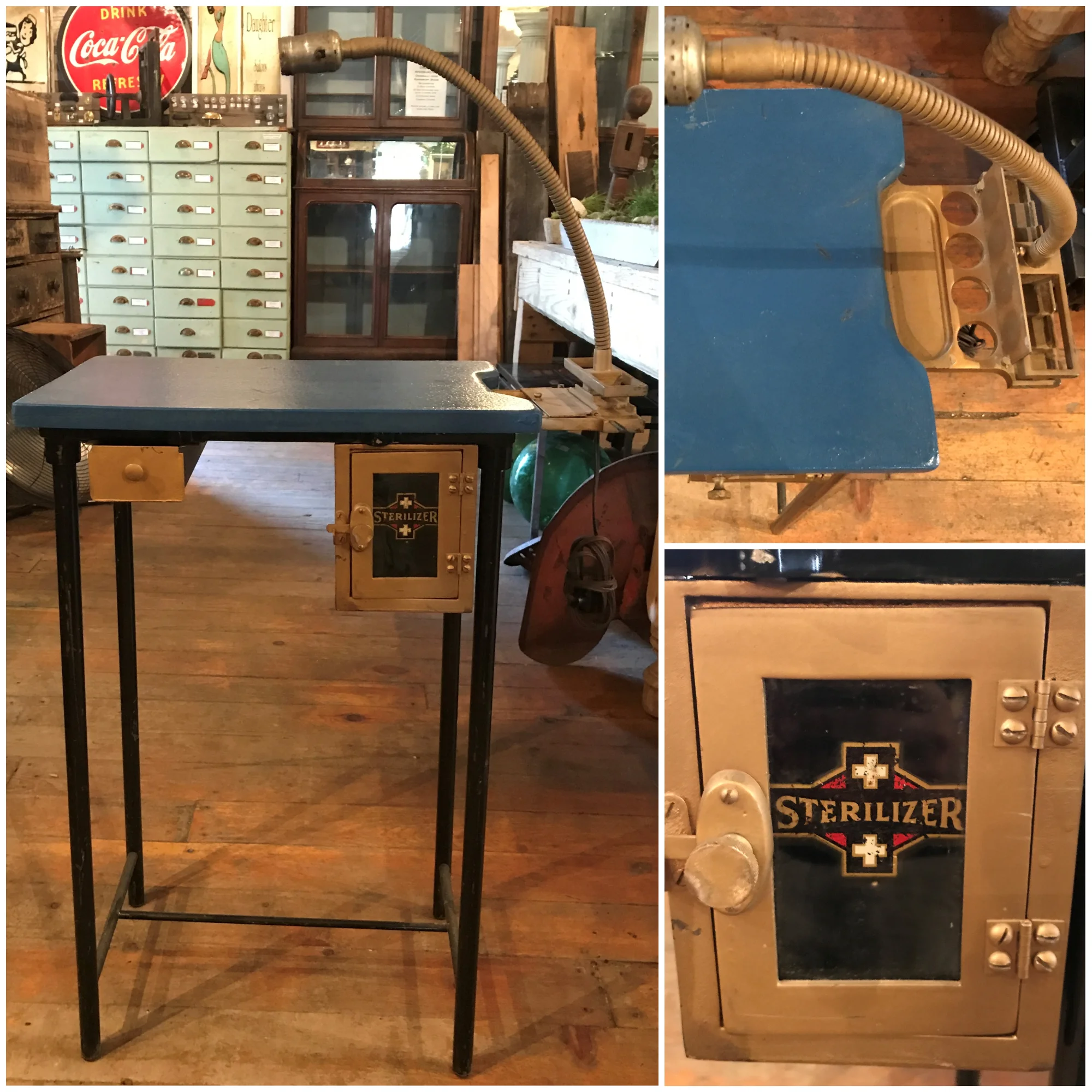 Cute Small Sterilizer Station Table with Light