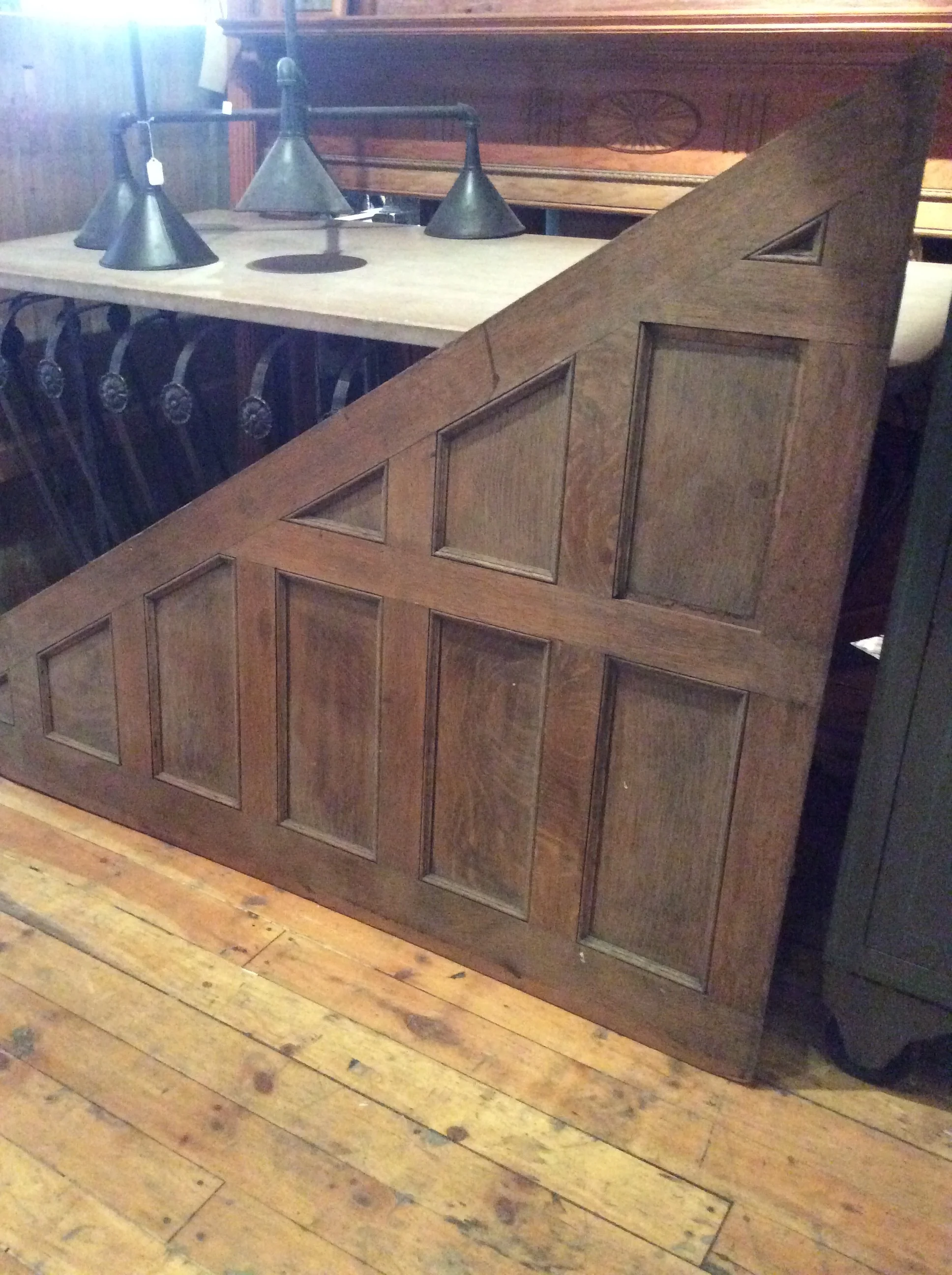 Antique Oak Angled Panelling