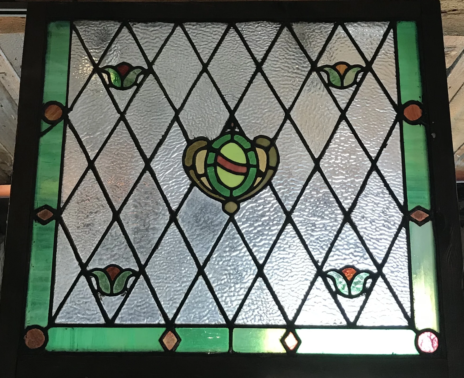 Rennaissance Revival Victorian Stained Glass window