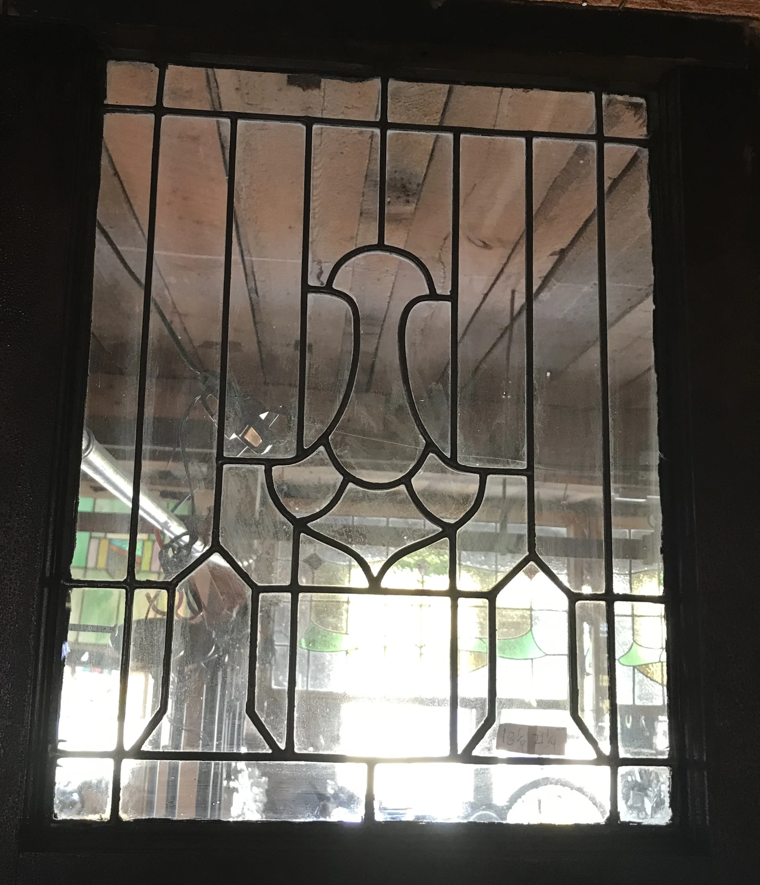 Small Antique Leaded Glass Window