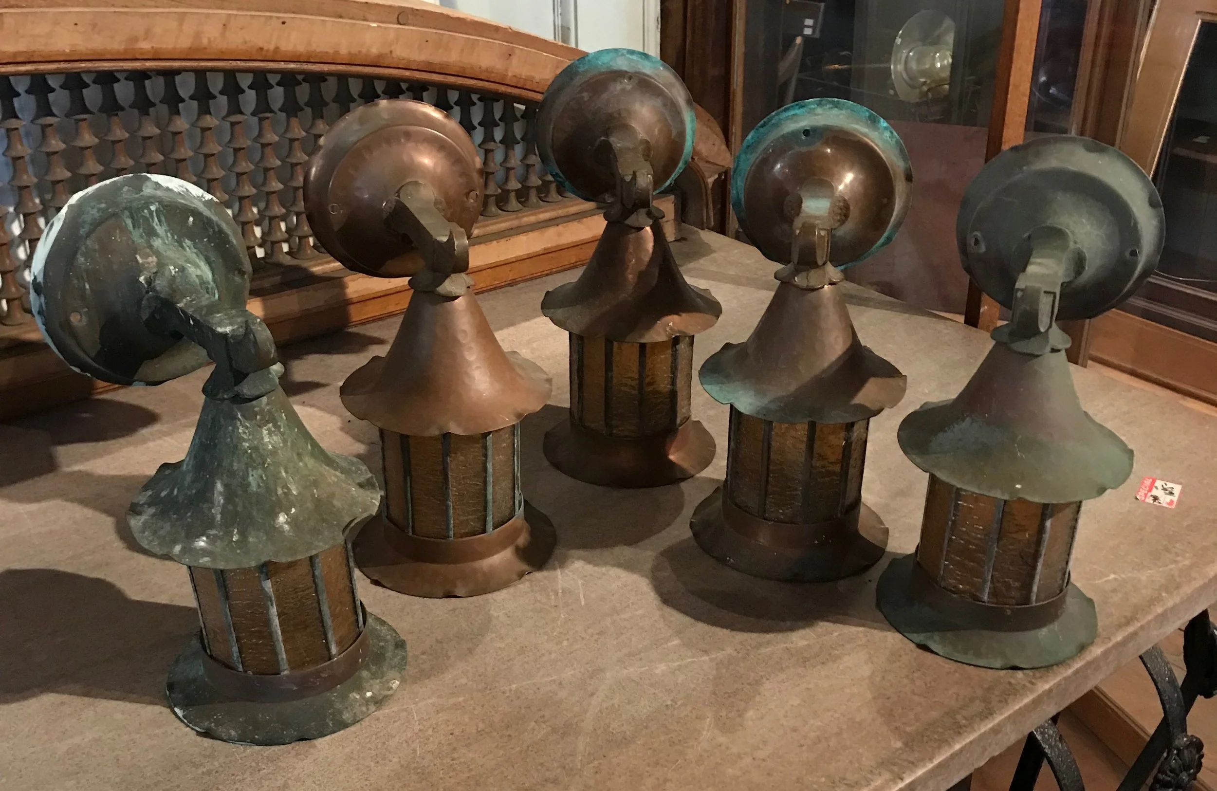 Arts and Crafts exterior wall sconces