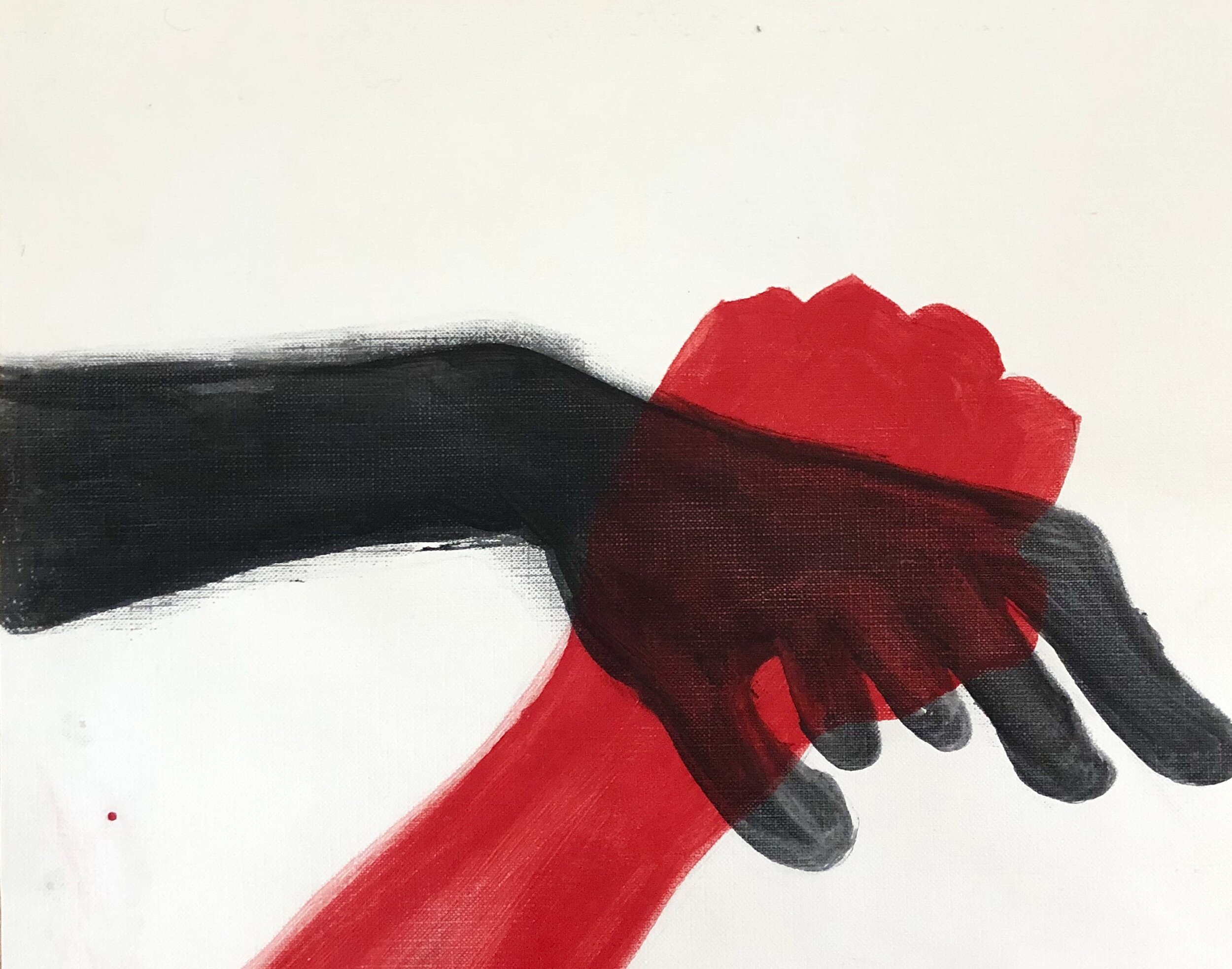 Interruption, 10"x14," acrylic on canvas, 2020