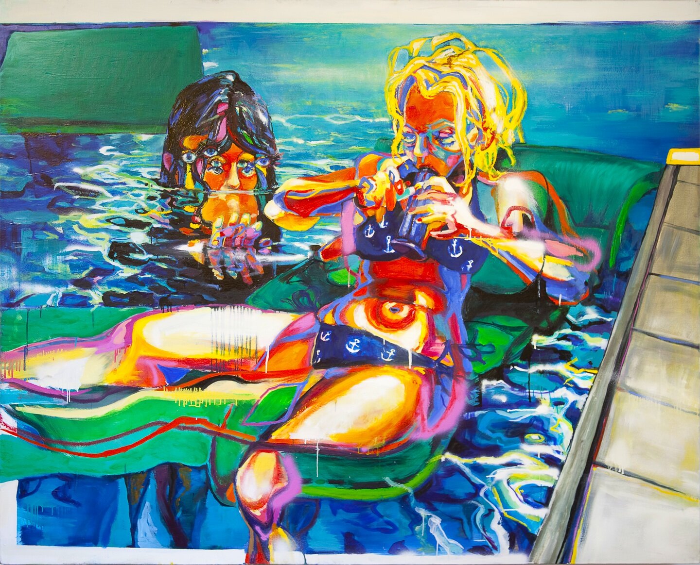 Drift, 62"x82:, oil and acrylic on canvas, 2012