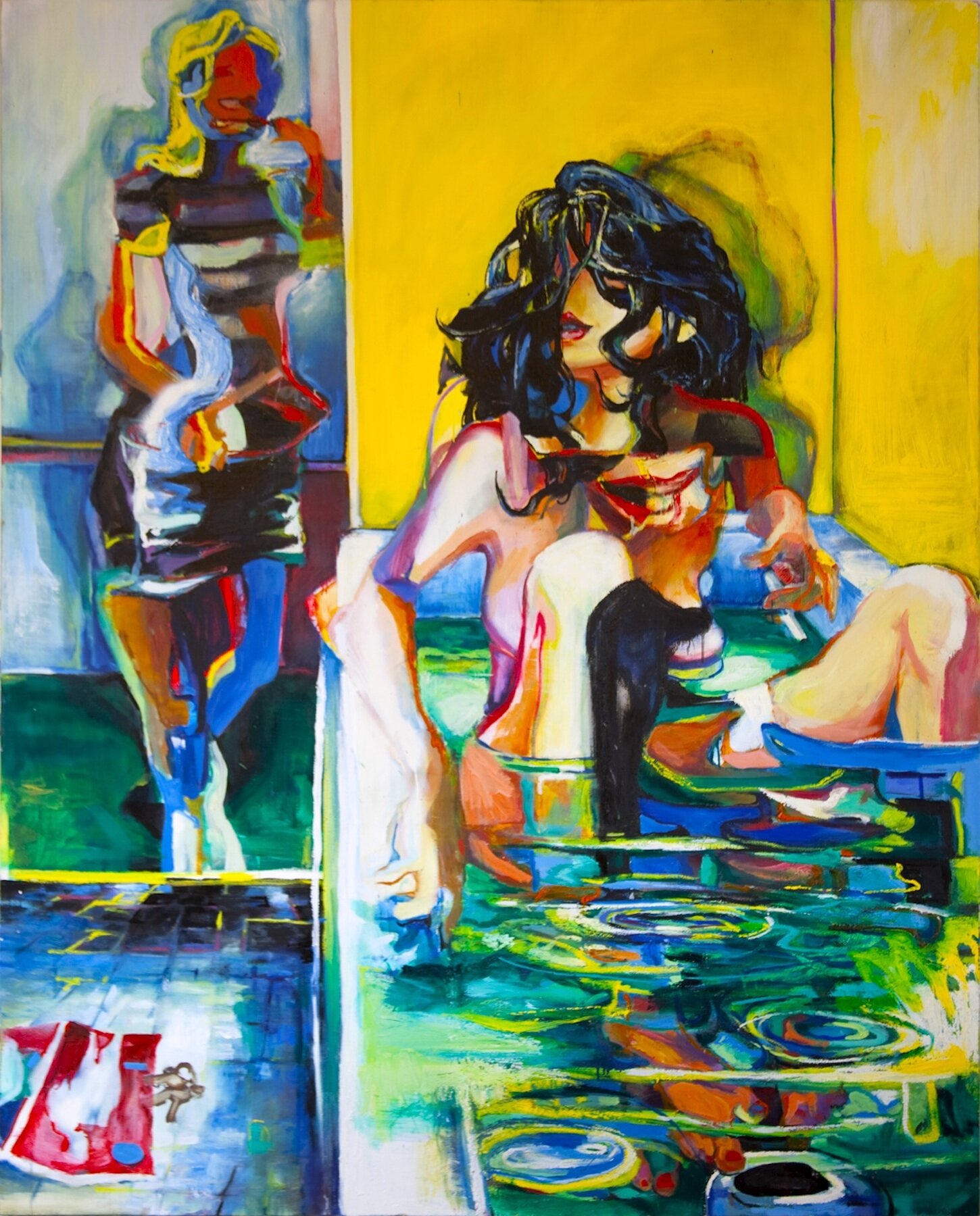 The Drain, 52"x72", oil and acrylic on canvas, 2012