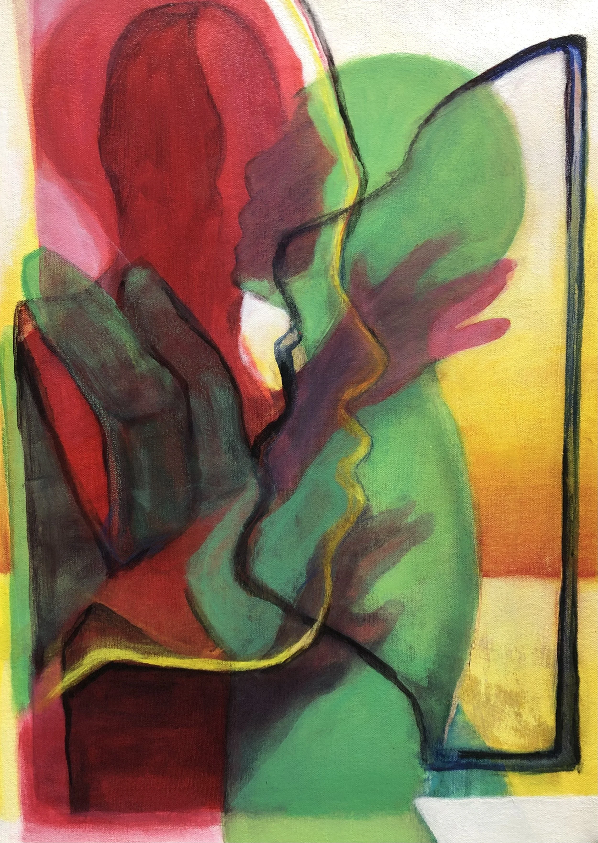 Total Make Out Painting, 18"x24", acrylic on canvas, 2022