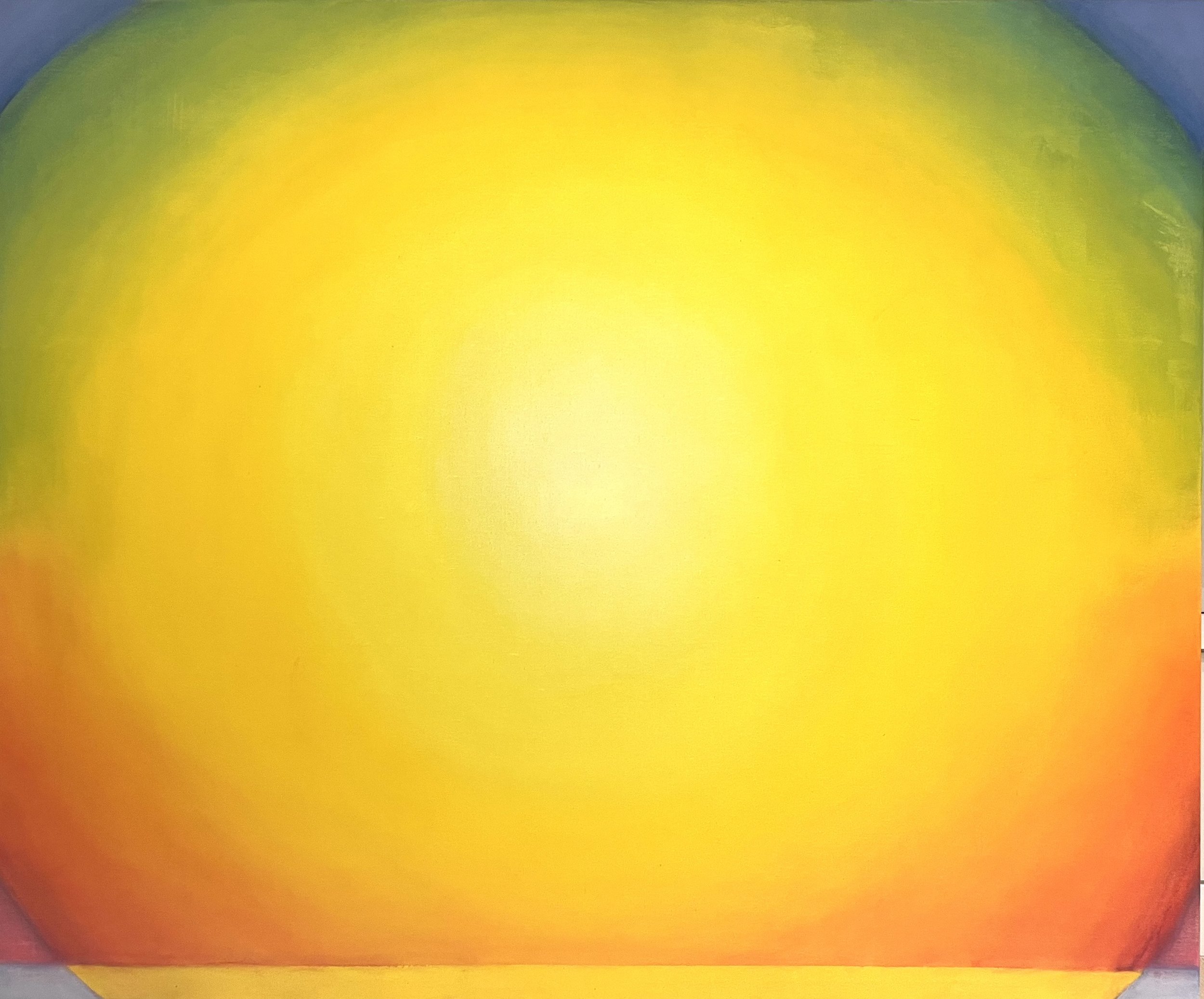 The Sun, 62"x72," oil and acrylic on canvas, 2023